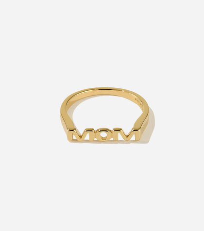 BRUNA The Label Ring 18k Gold Vermeil / 52 Mom Ring