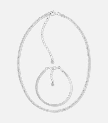 BRUNA The Label Sets 925 Sterling Silber Monti Choker Set