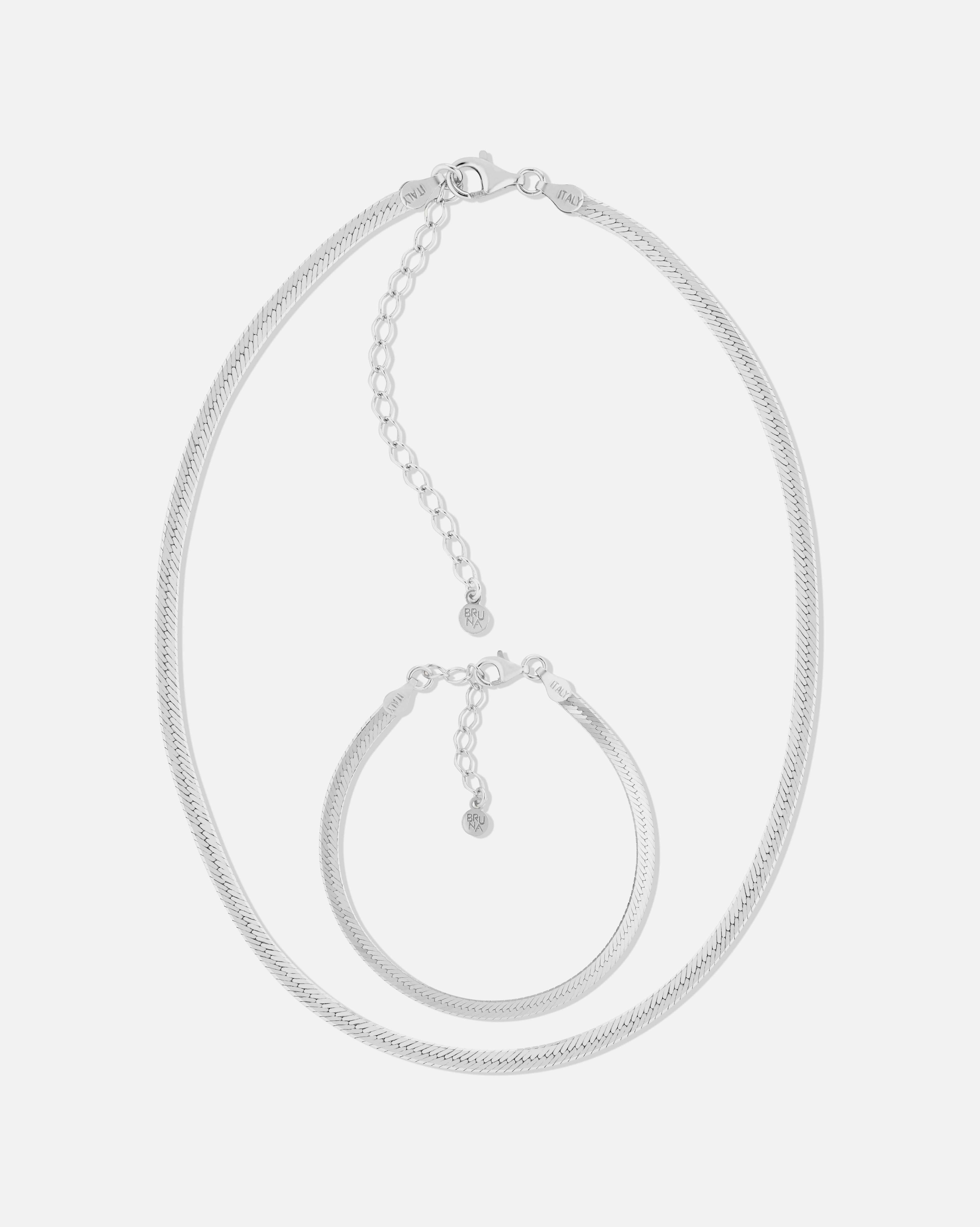 BRUNA The Label Sets 925 Sterling Silber Monti Choker Set