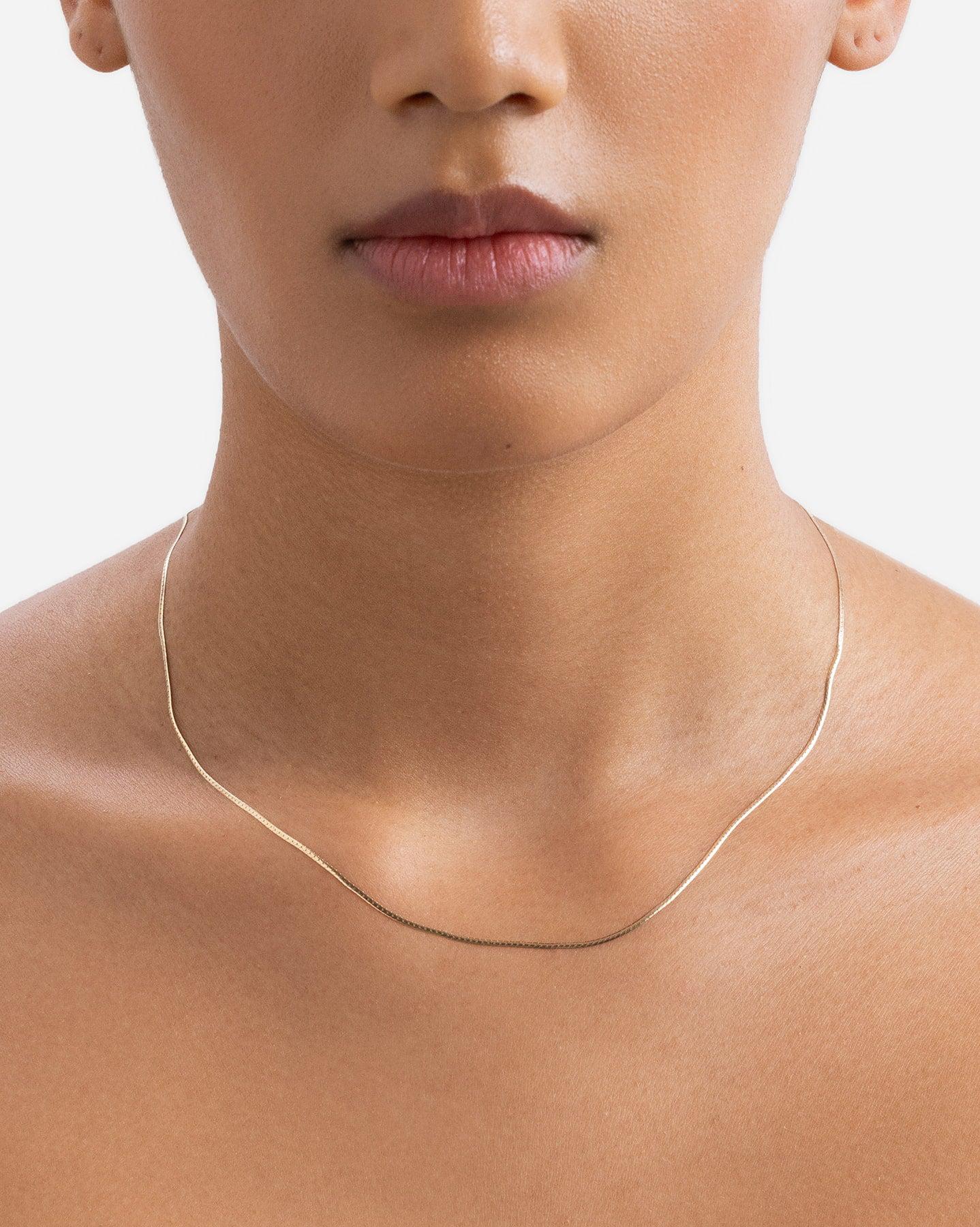 BRUNA The Label Necklace 14k Massivgold / No Gems Monticello Necklace