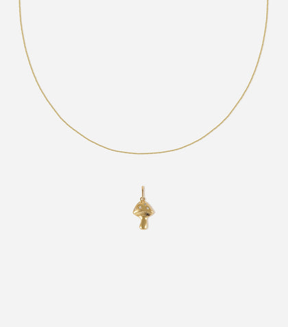 BRUNA The Label Sets 14k Massivgold / Laborgezüchtete Diamanten Mushroom Charm Set