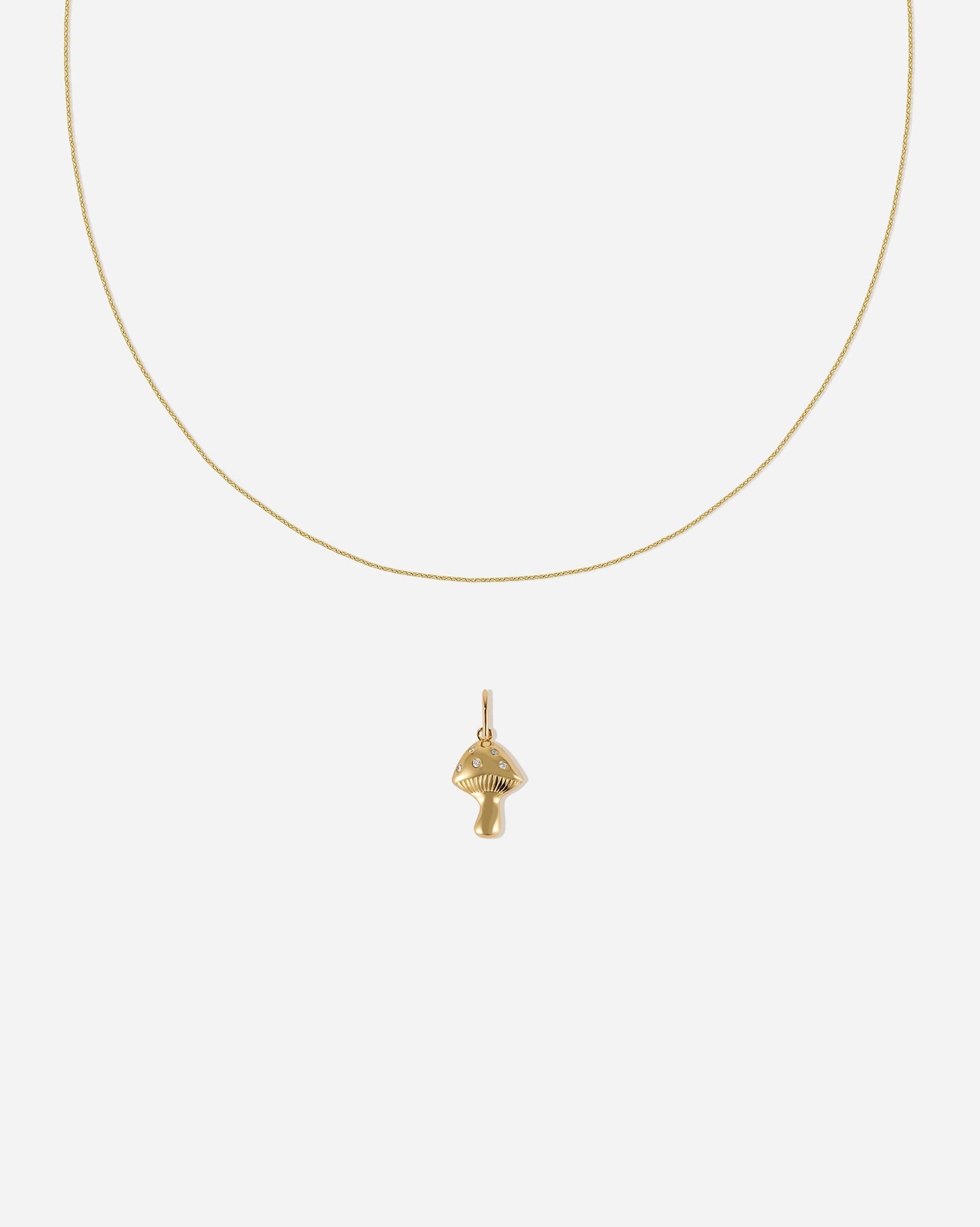 BRUNA The Label Sets 14k Massivgold / Laborgezüchtete Diamanten Mushroom Charm Set