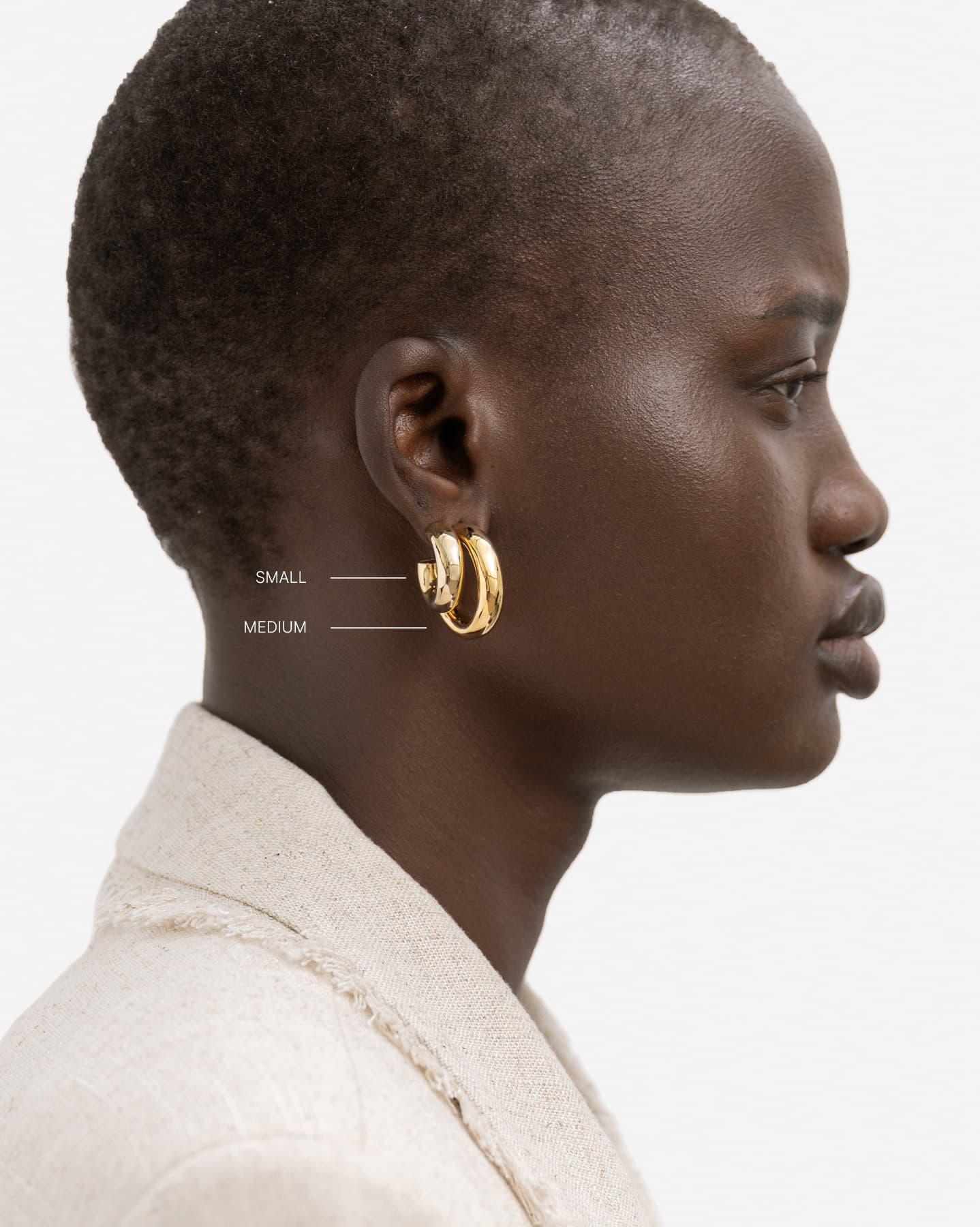 BRUNA The Label Earrings Nantes Medium Hoops