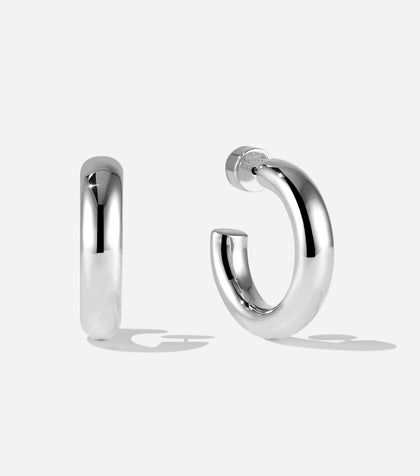 BRUNA The Label Earrings 925 Sterling Silber Nantes Medium Hoops