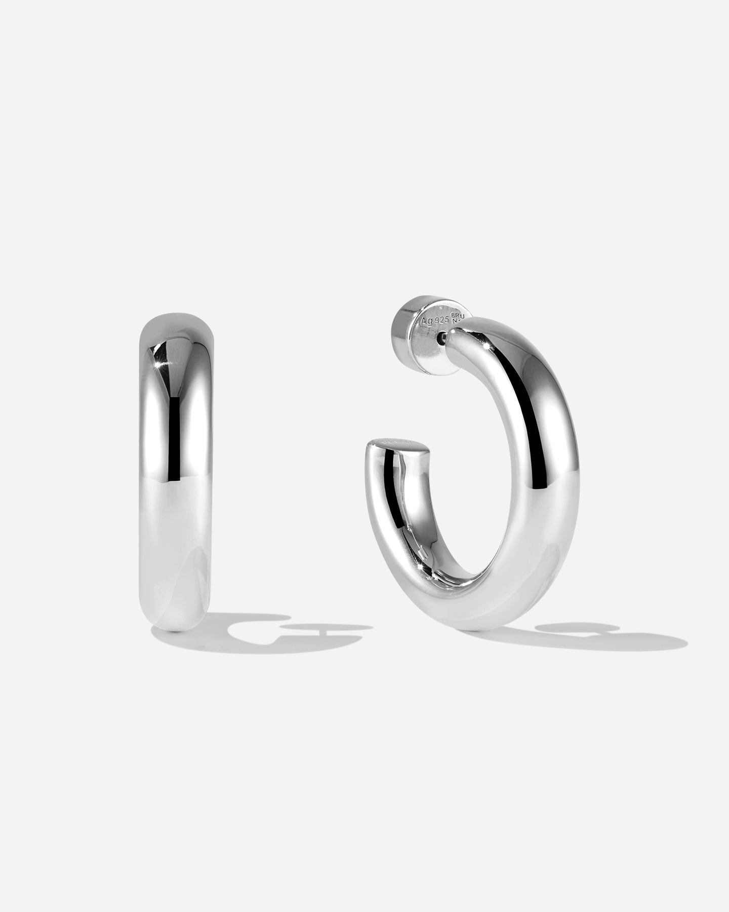 BRUNA The Label Earrings 925 Sterling Silber Nantes Medium Hoops