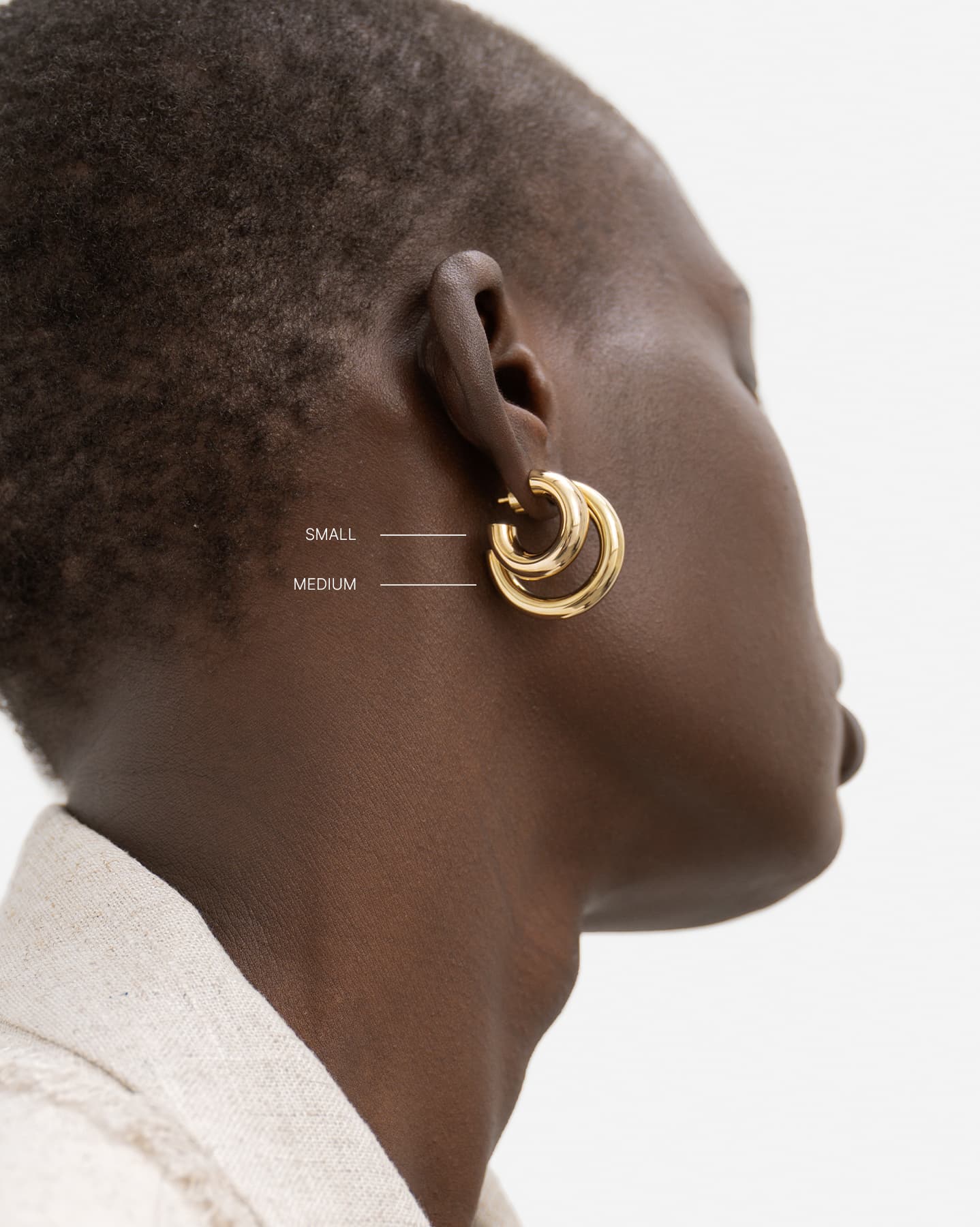 BRUNA The Label Earrings Nantes Small Hoops