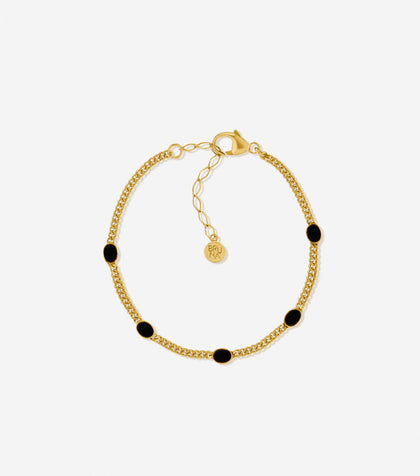 BRUNA The Label Bracelet 18k Gold Vermeil / Black Onyx Nerano Bracelet