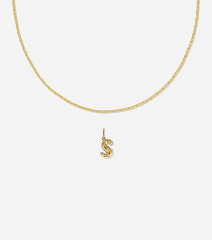 BRUNA The Label Sets S / 18k Gold Vermeil / Topaz Nîmes Bubble Letter Topaz Set