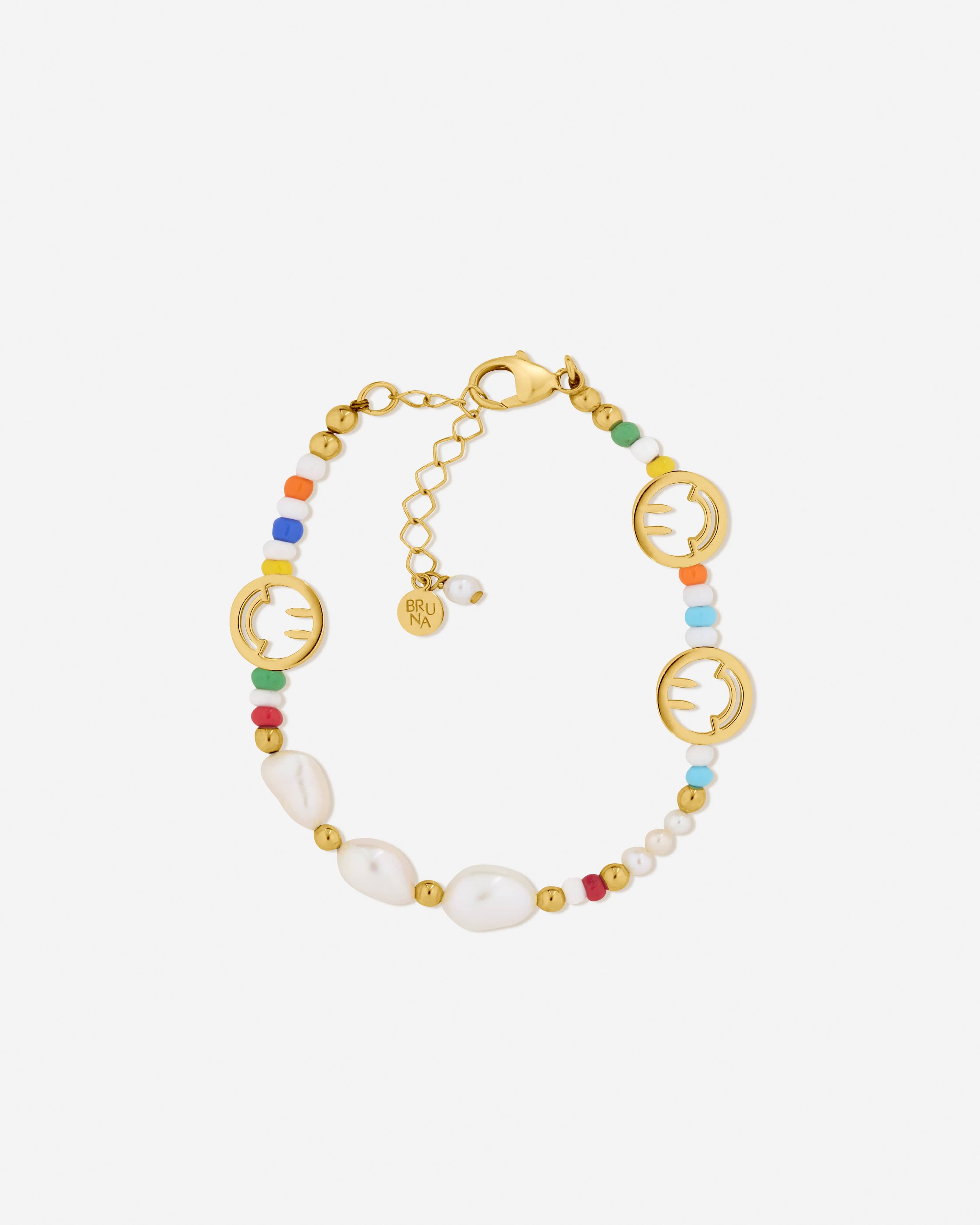 BRUNA The Label Bracelet 18k Gold Vermeil / Perlen Palma Bracelet