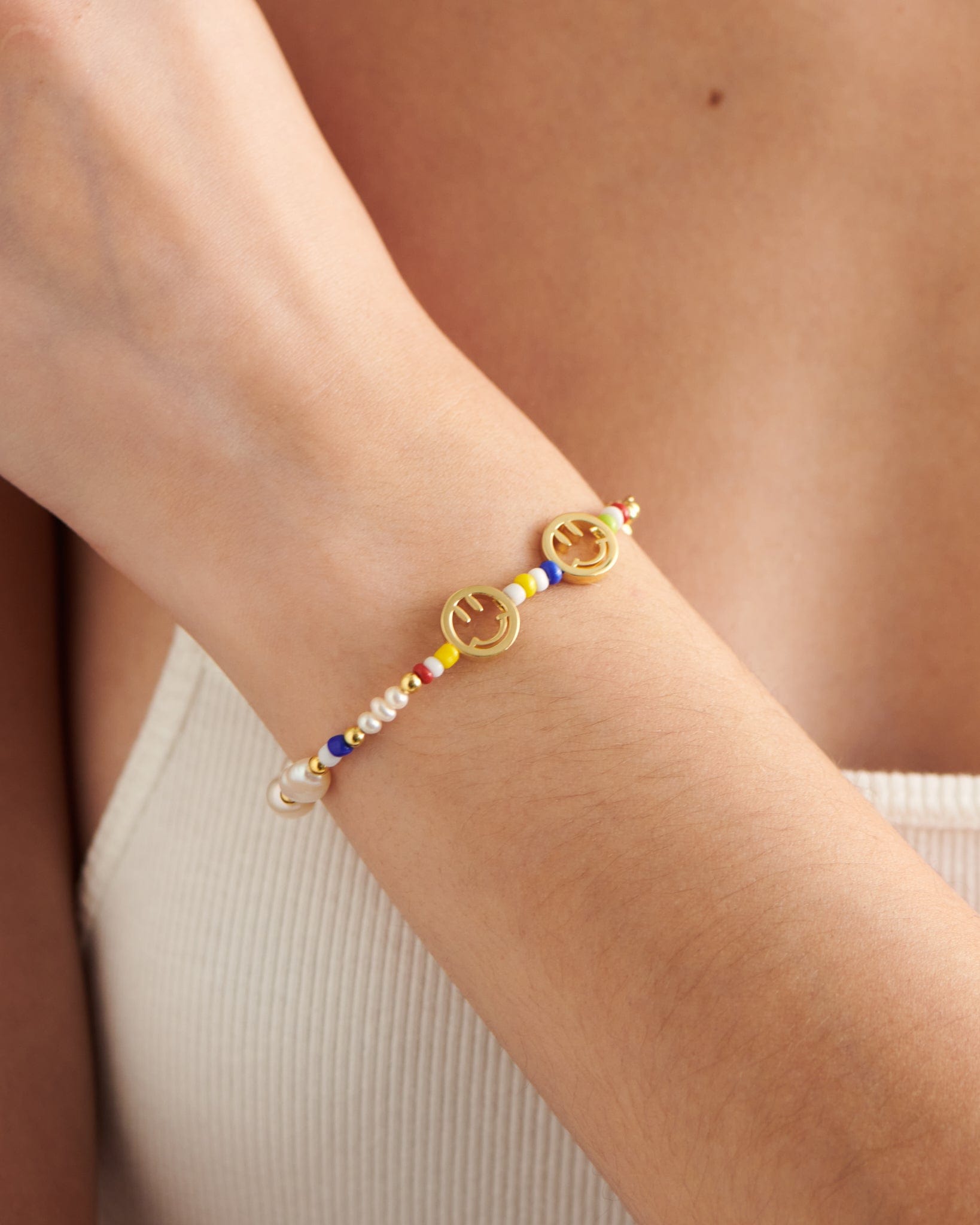 BRUNA The Label Bracelet 18k Gold Vermeil / Perlen Palma Bracelet