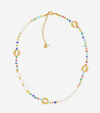 BRUNA The Label Necklace 18k Gold Vermeil / Perlen Palma Necklace