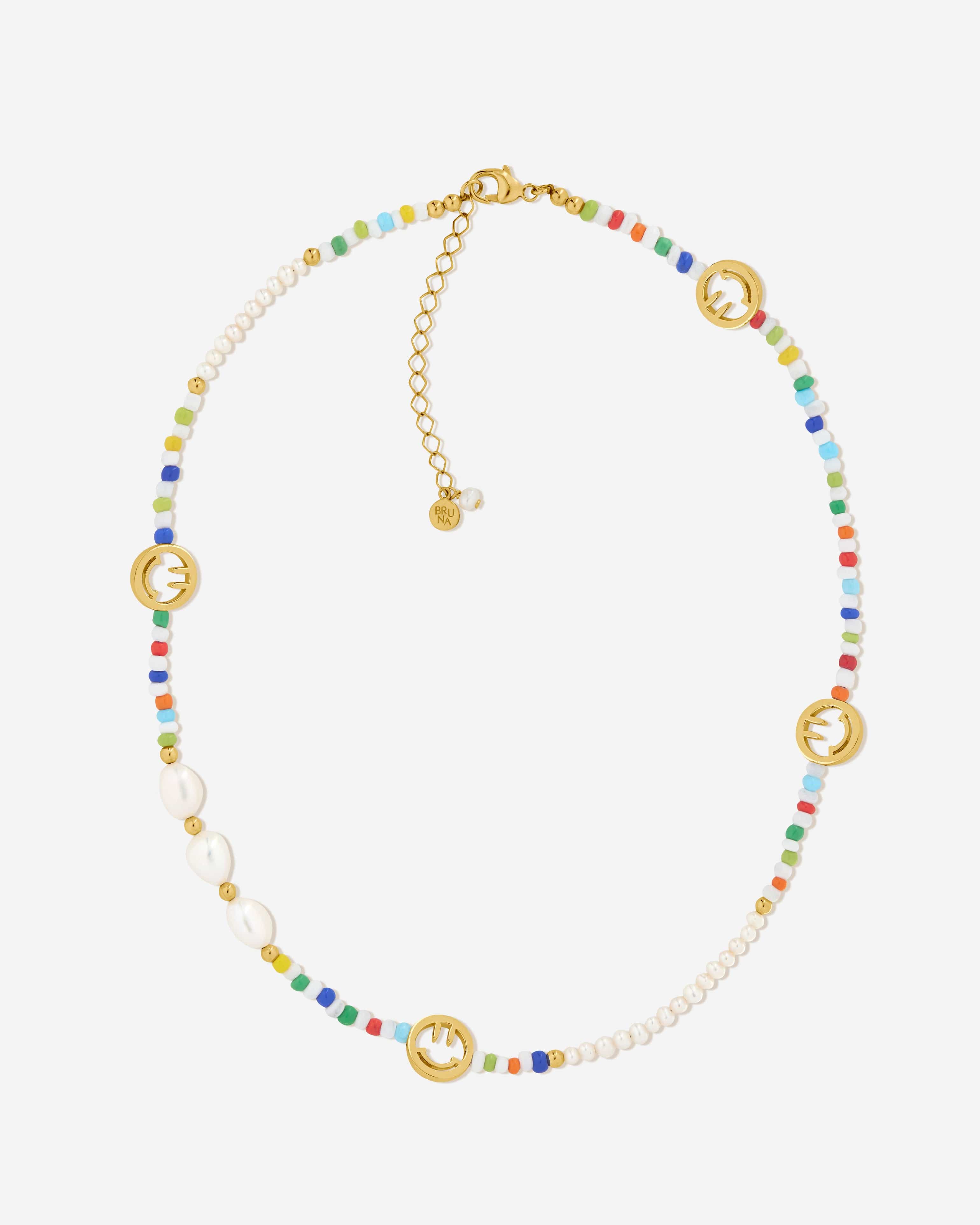 BRUNA The Label Necklace 18k Gold Vermeil / Perlen Palma Necklace