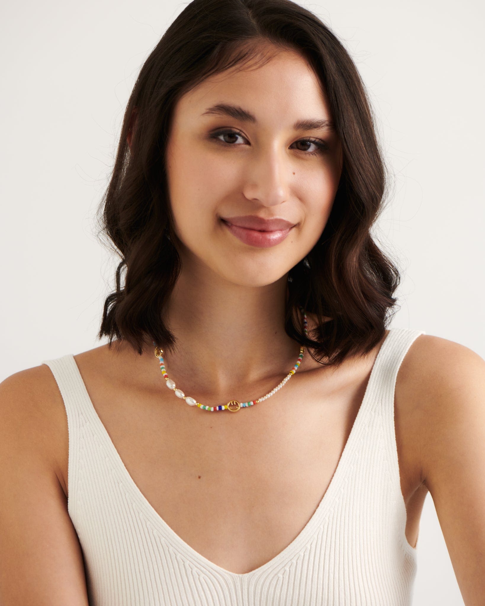 BRUNA The Label Necklace 18k Gold Vermeil / Perlen Palma Necklace