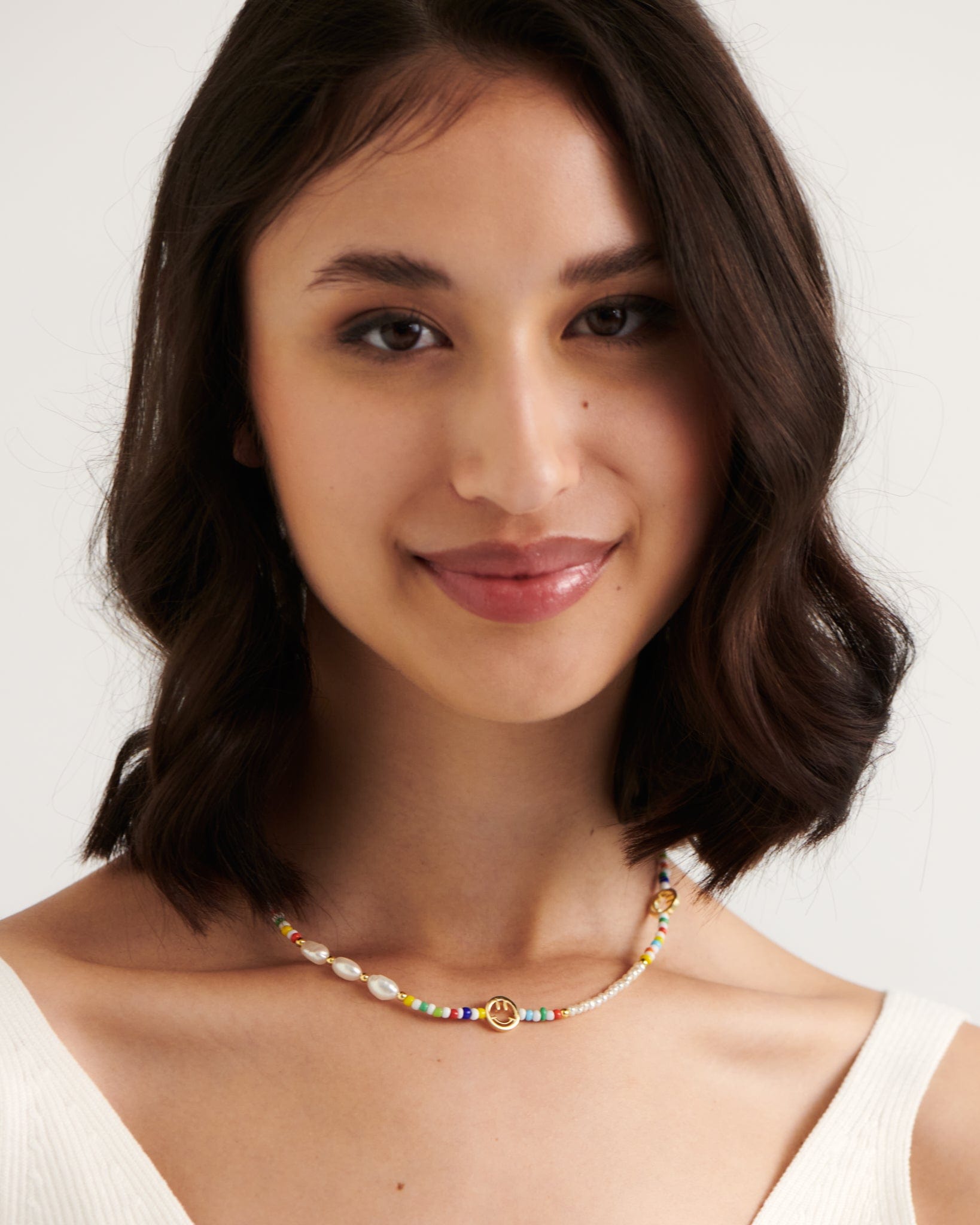 BRUNA The Label Necklace 18k Gold Vermeil / Perlen Palma Necklace