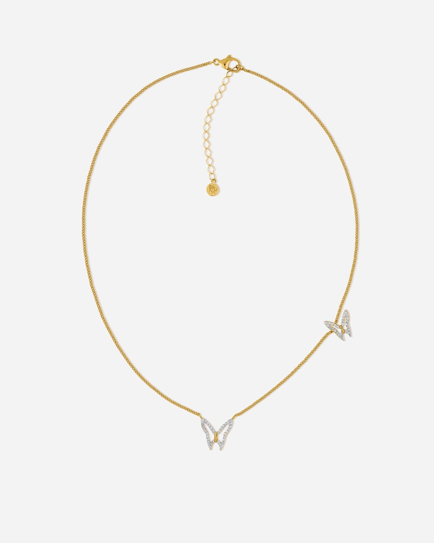 BRUNA The Label Necklace 18k Gold Vermeil / Topaz Papillon Necklace