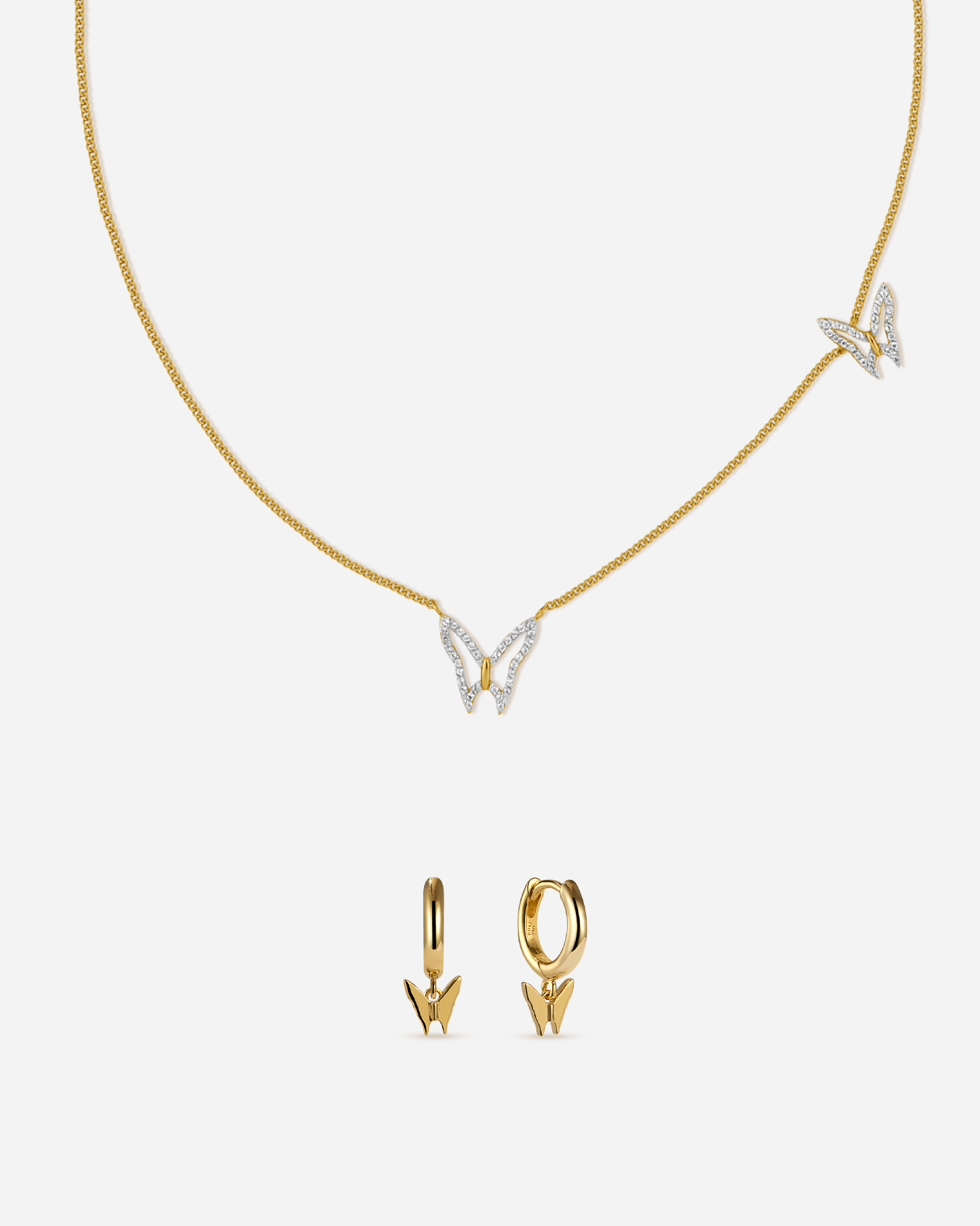 BRUNA The Label Sets 18k Gold Vermeil Papillon Set