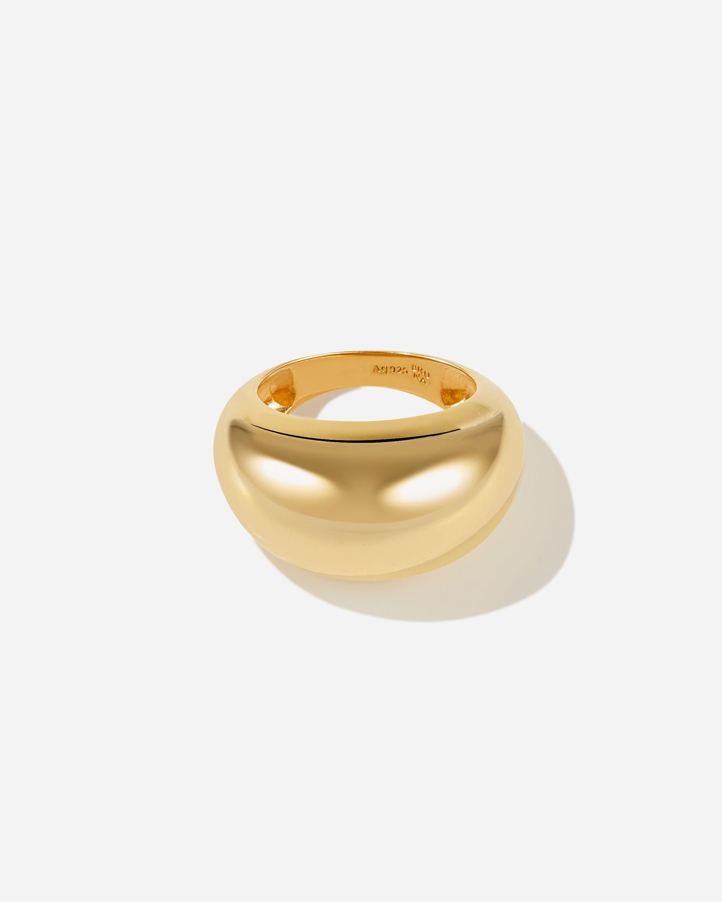 BRUNA The Label Ring 18k Gold Vermeil / 52 Peony Bold Ring