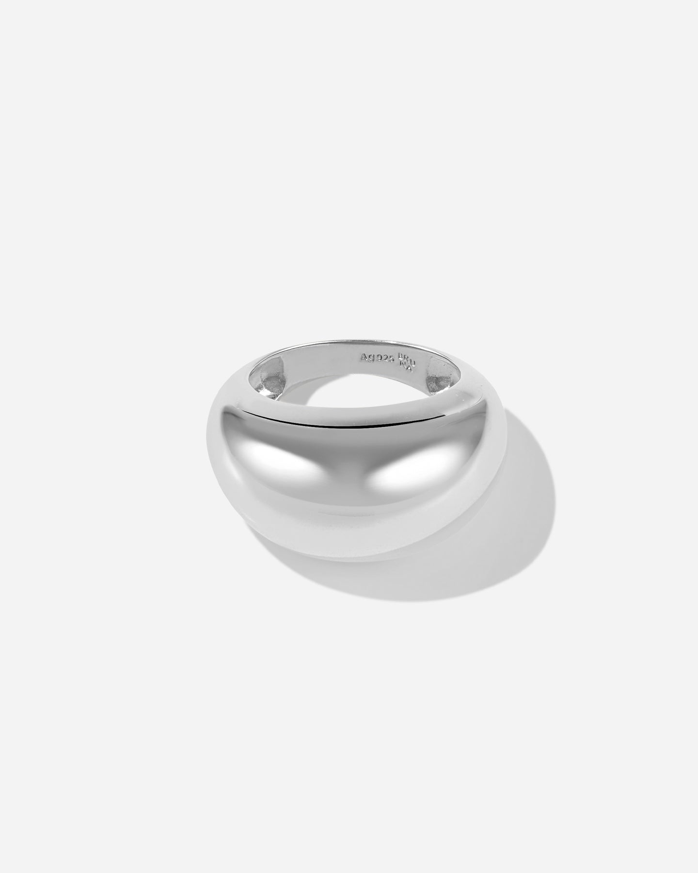 BRUNA The Label Ring 925 Sterling Silber / 52 Peony Bold Ring