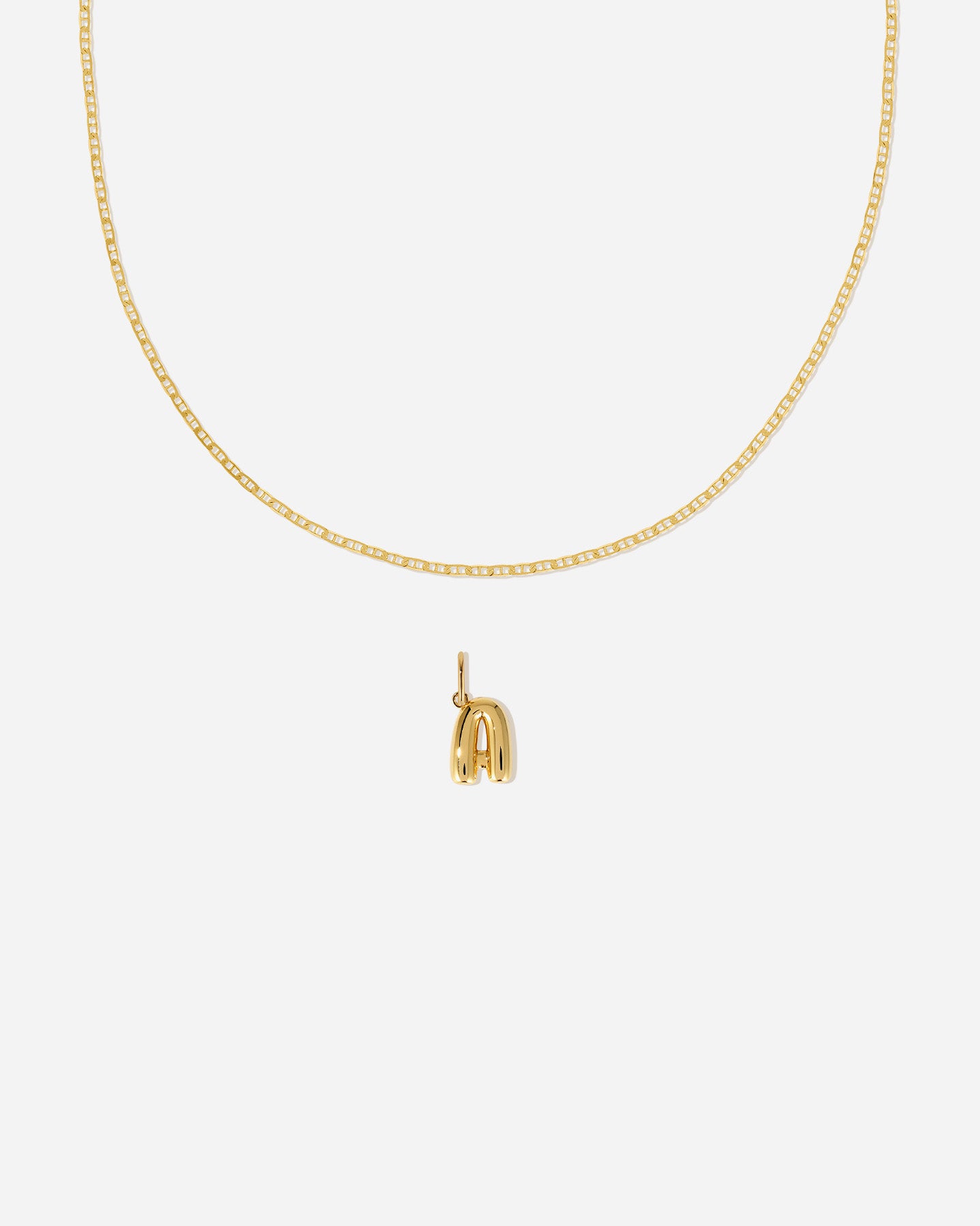 BRUNA The Label Sets A / 18k Gold Vermeil Positano Bubble Letter Set