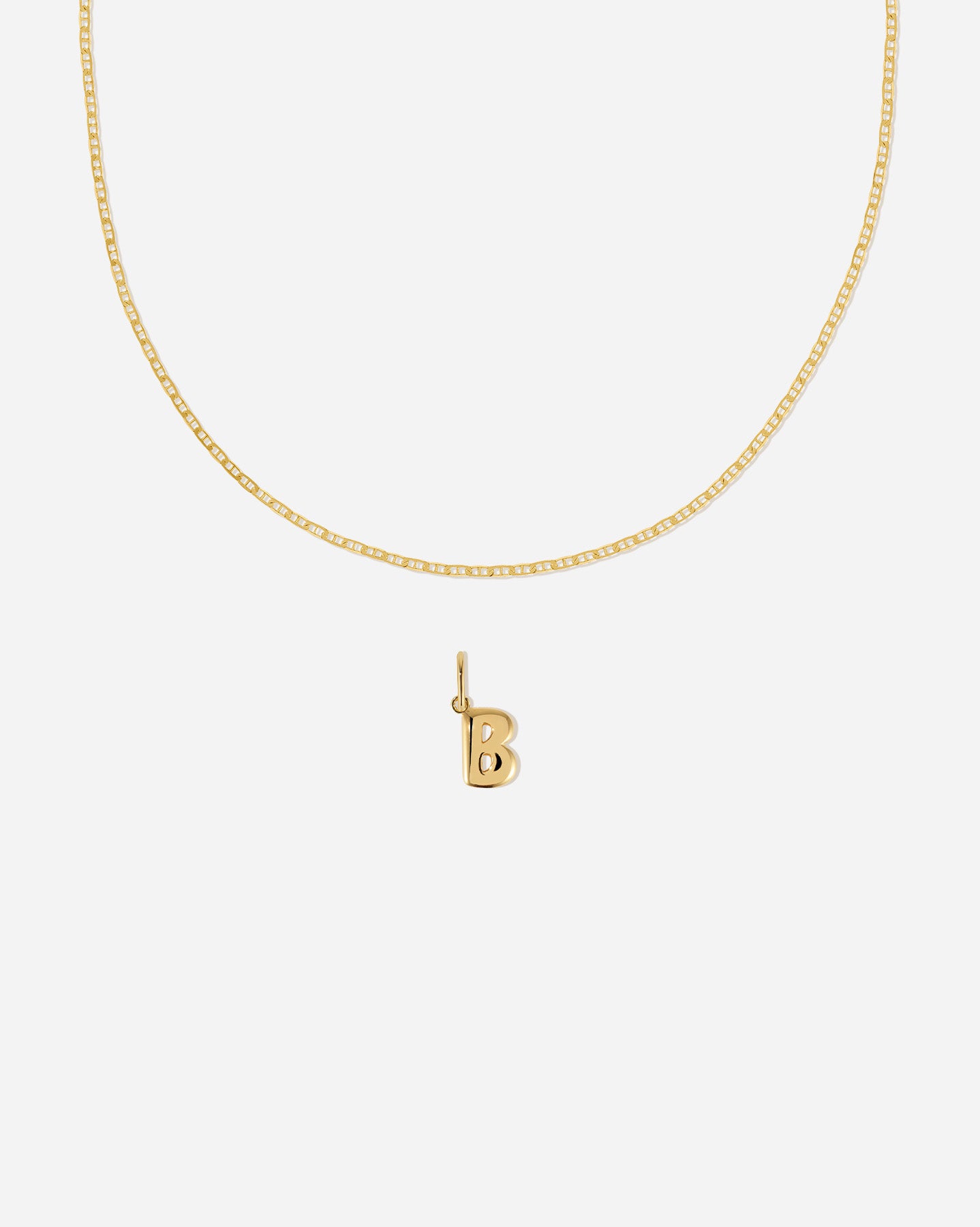 BRUNA The Label Sets B / 18k Gold Vermeil Positano Bubble Letter Set