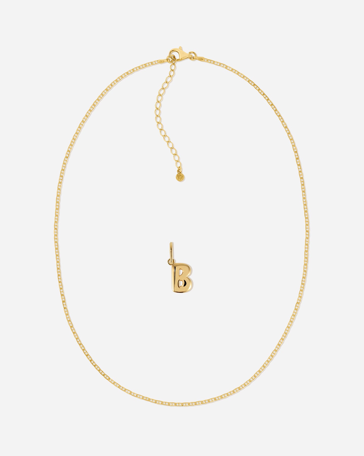 BRUNA The Label Sets B / 18k Gold Vermeil Positano Bubble Letter Set