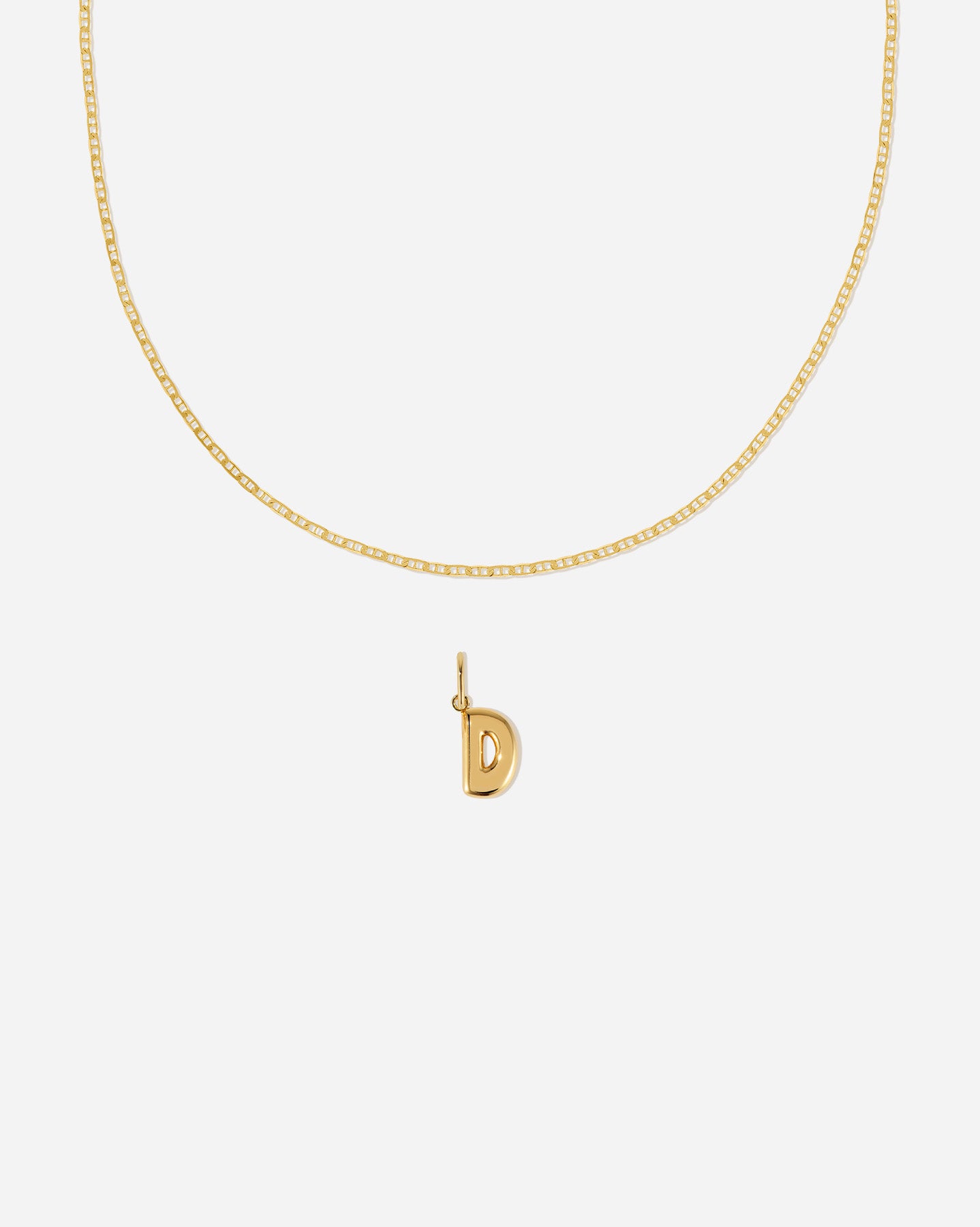 BRUNA The Label Sets D / 18k Gold Vermeil Positano Bubble Letter Set