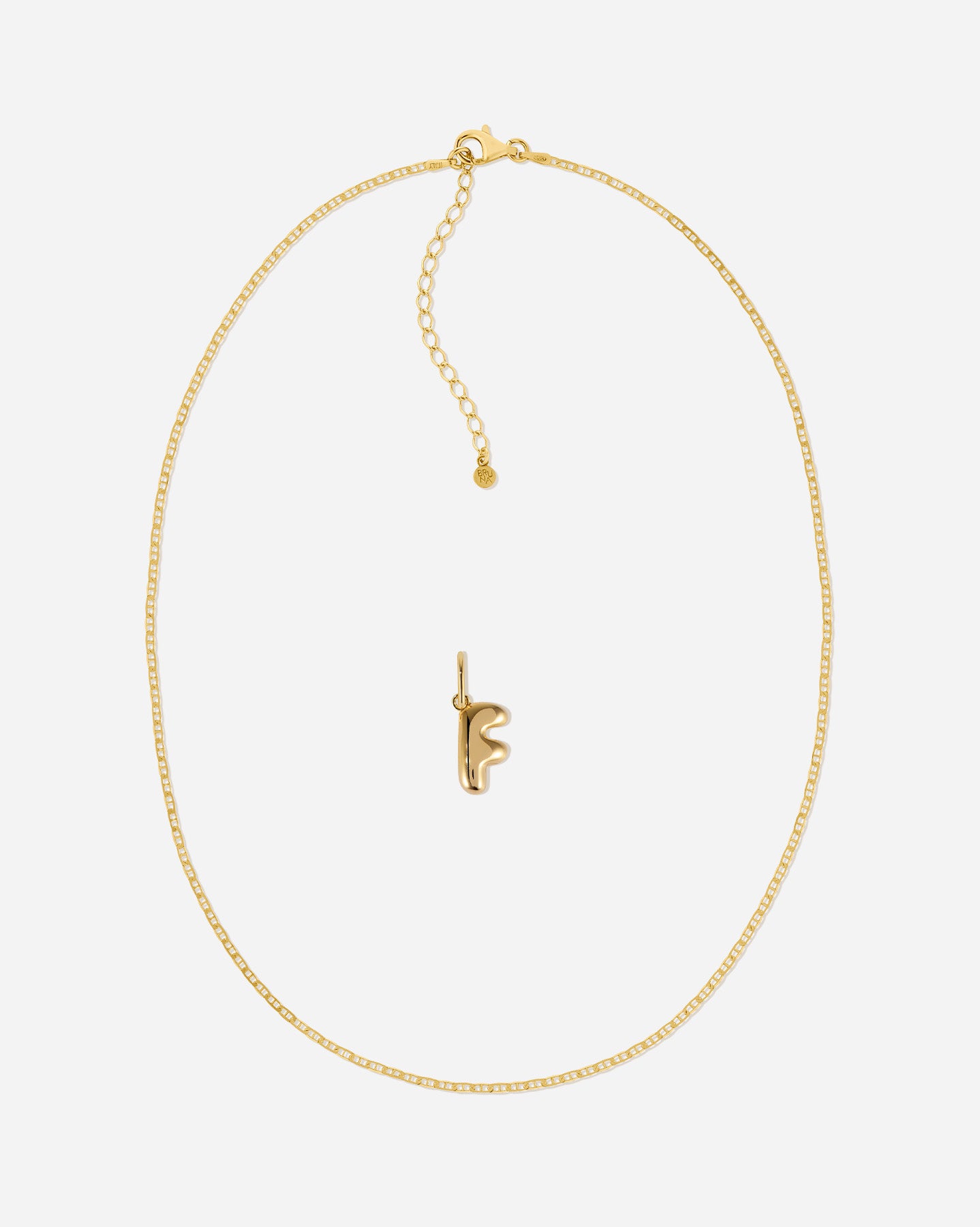 BRUNA The Label Sets F / 18k Gold Vermeil Positano Bubble Letter Set