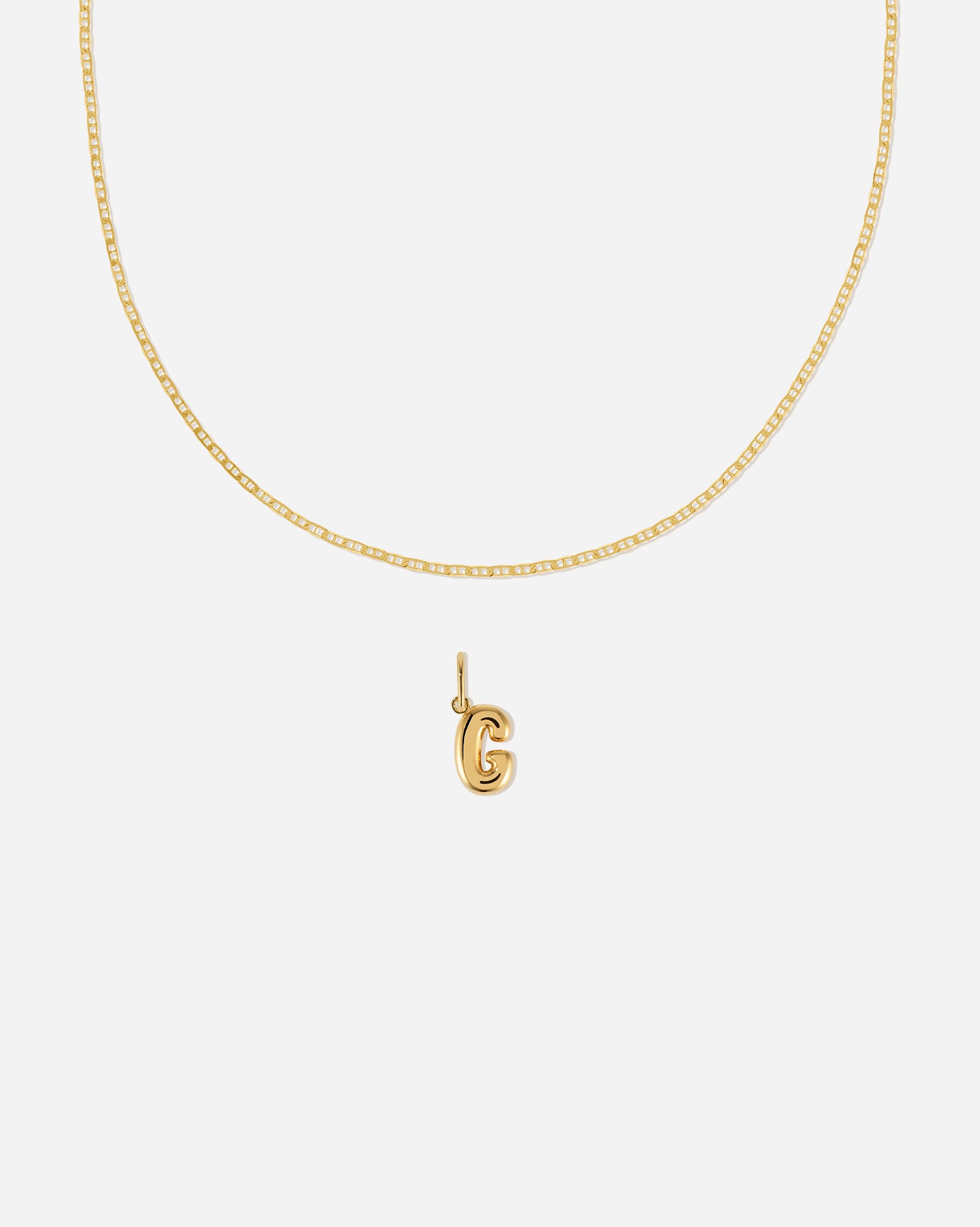 BRUNA The Label Sets G / 18k Gold Vermeil Positano Bubble Letter Set