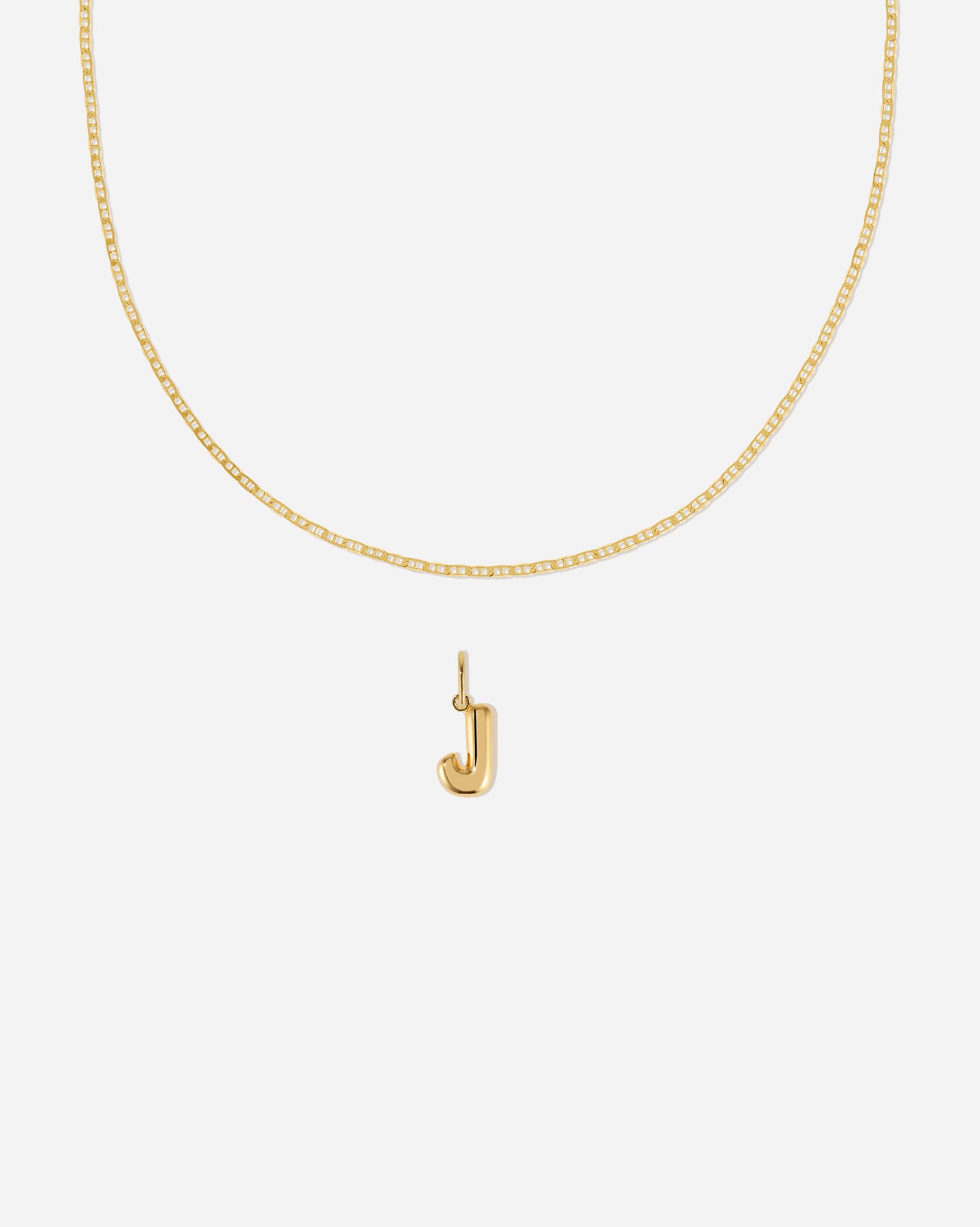 BRUNA The Label Sets J / 18k Gold Vermeil Positano Bubble Letter Set