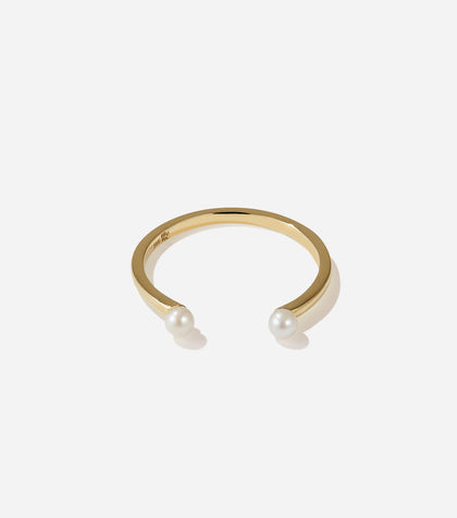 BRUNA The Label Ring 14k Massivgold / 52 / Perlen Rivoli Ring