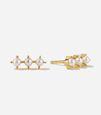 BRUNA The Label Earrings 18k Gold Vermeil / Perlen Rochelle Earrings