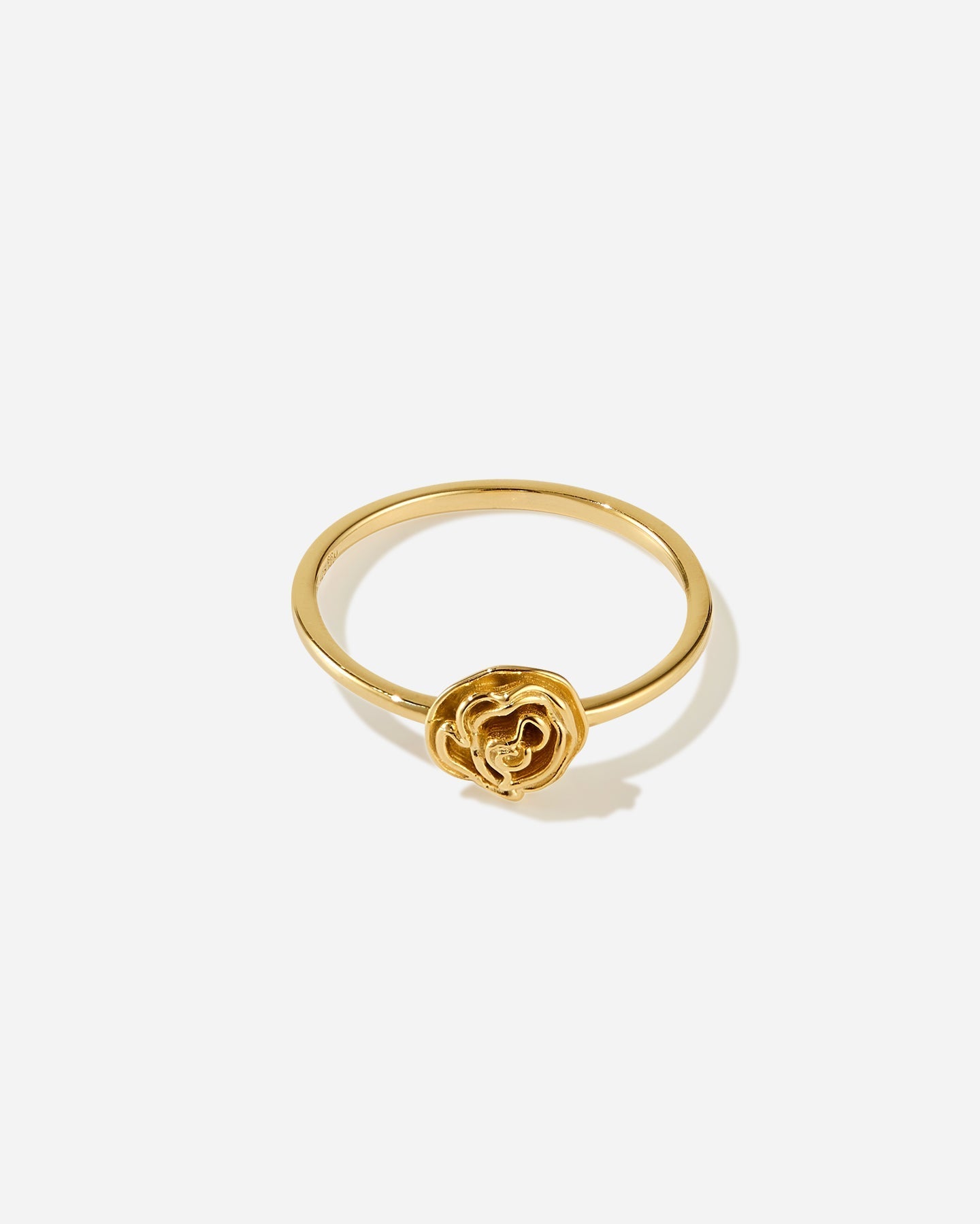 BRUNA The Label Ring 18k Gold Vermeil / 52 Rose Ring