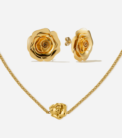 BRUNA The Label Sets 18k Gold Vermeil Rose Set