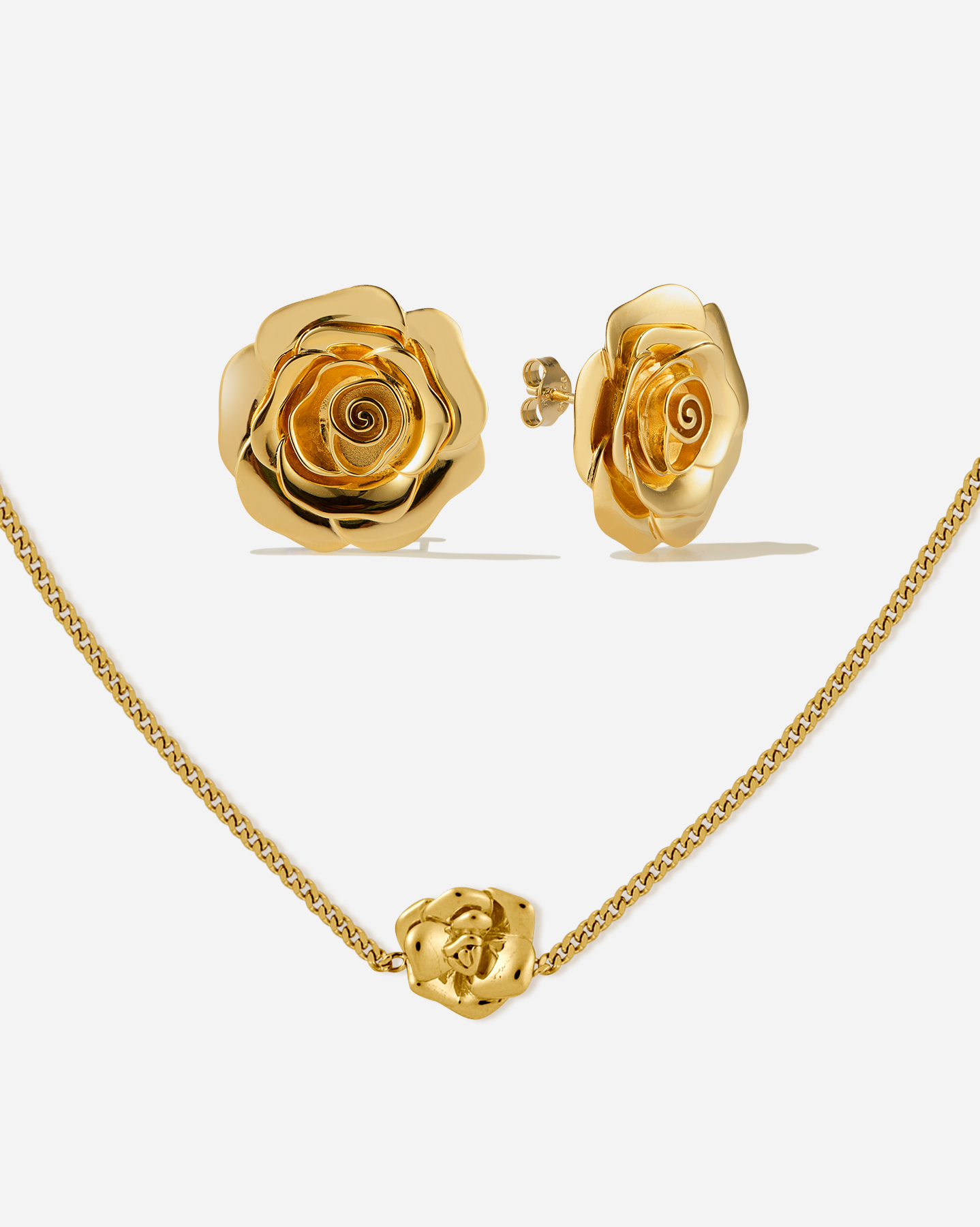 BRUNA The Label Sets 18k Gold Vermeil Rose Set