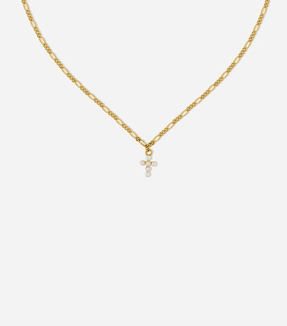 BRUNA The Label Necklace 18k Gold Vermeil / Perlen Saint-Savin Choker