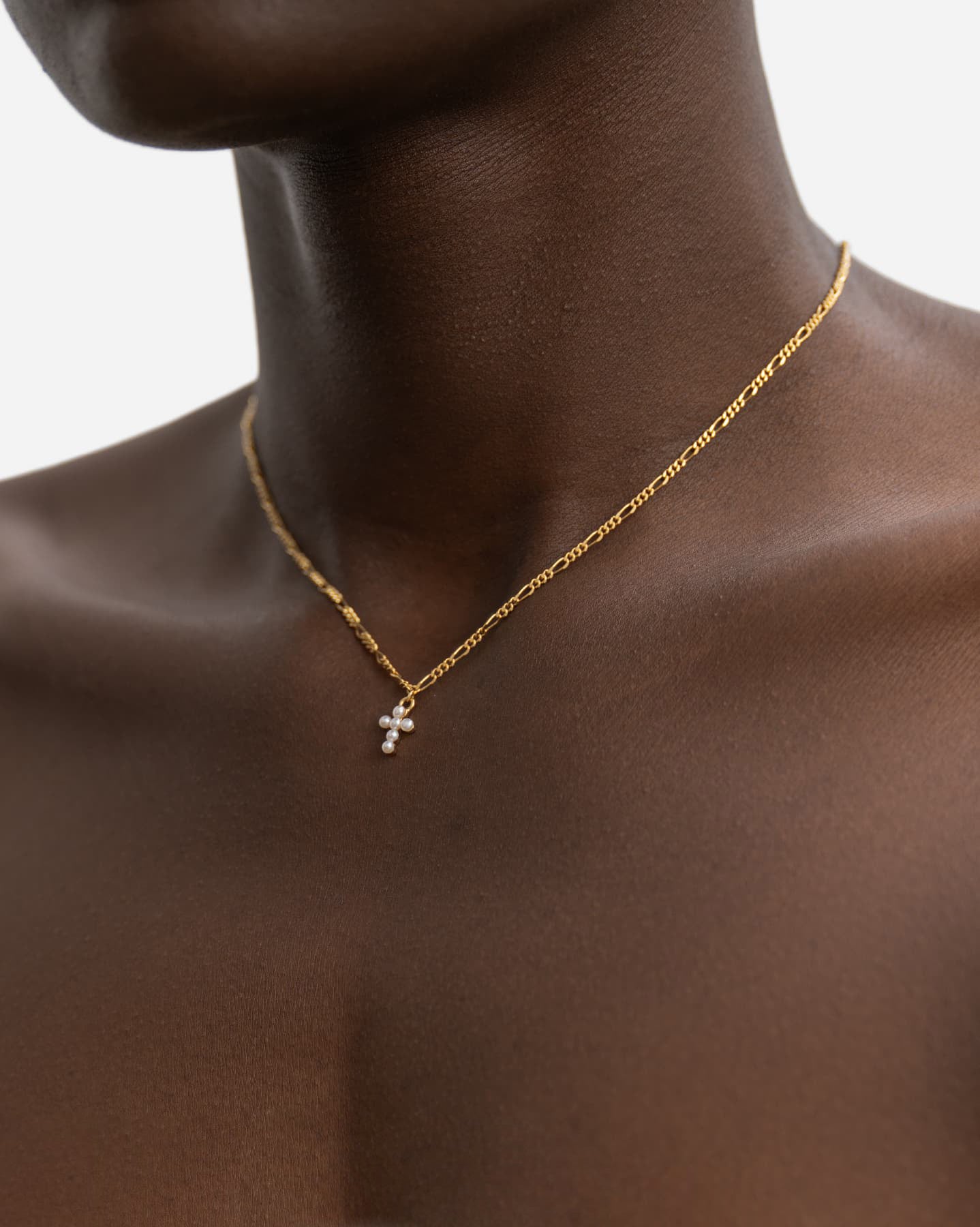 BRUNA The Label Necklace 18k Gold Vermeil / Perlen Saint-Savin Choker