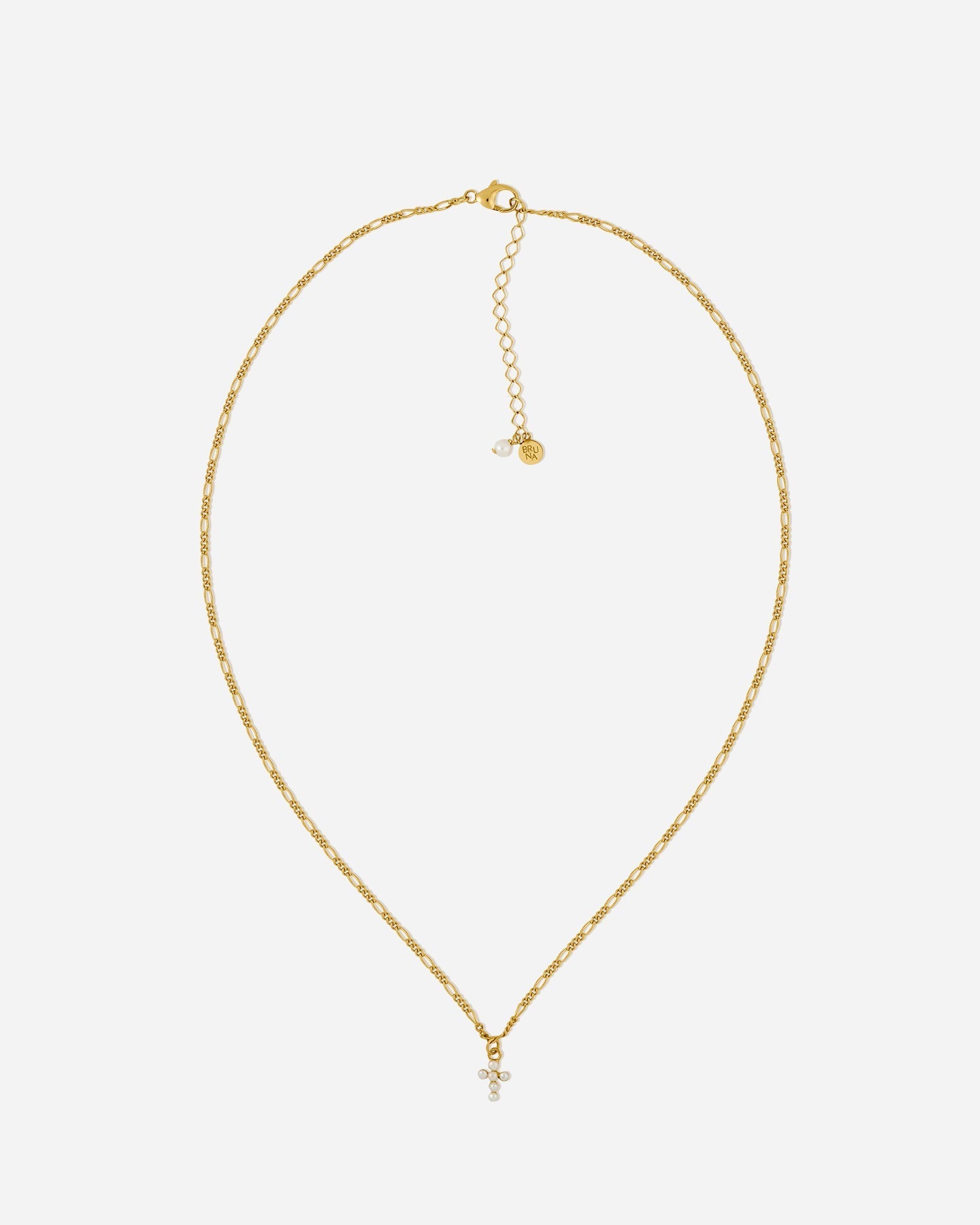 BRUNA The Label Necklace 18k Gold Vermeil / Perlen Saint-Savin Necklace