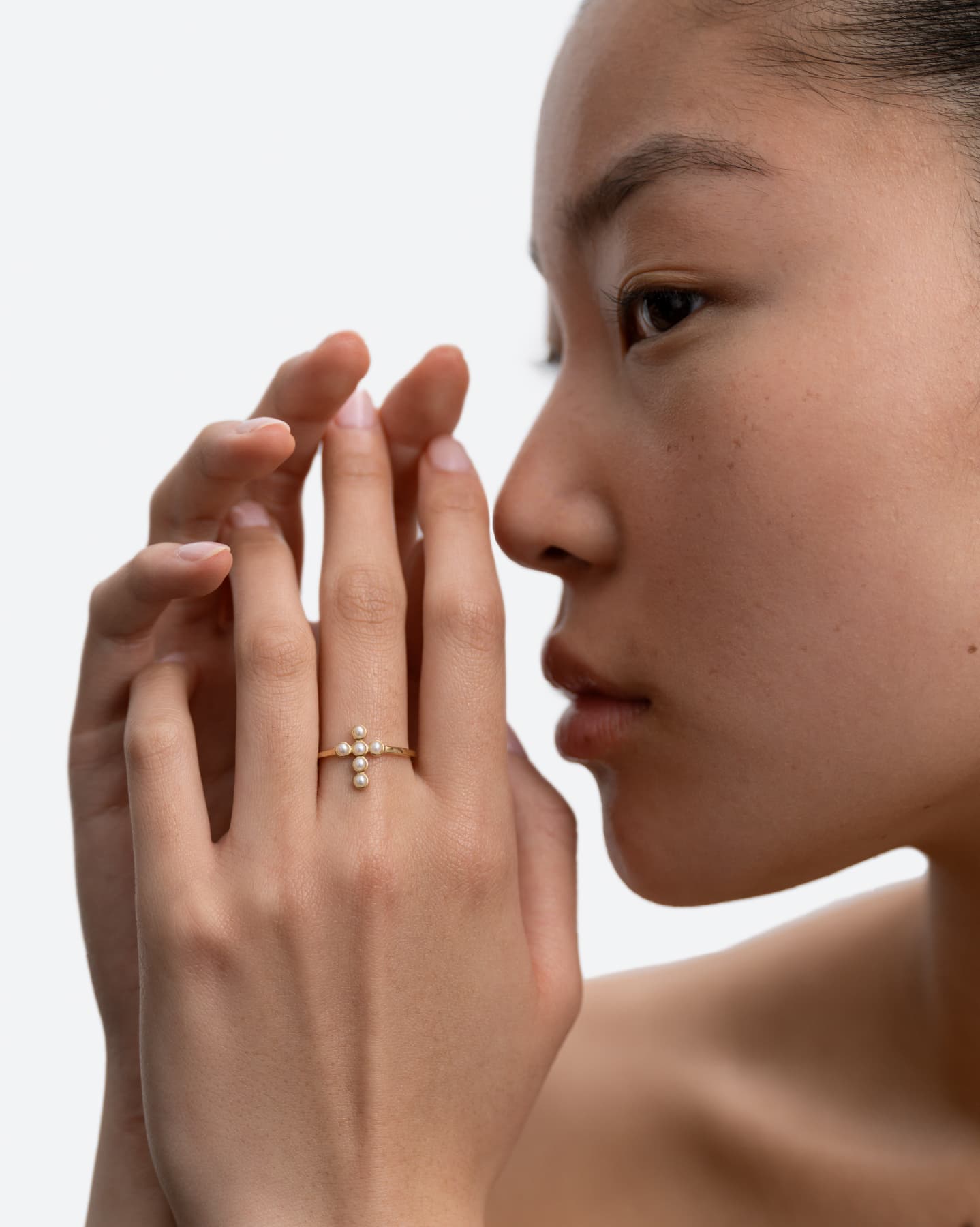 BRUNA The Label Ring Saint-Savin Pearl Ring