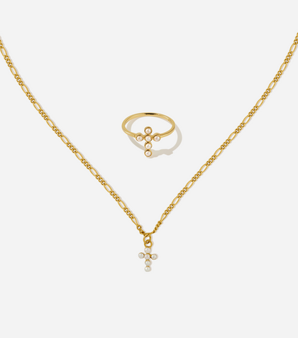 BRUNA The Label Sets 18k Gold Vermeil / 52 Saint-Savin Pearl Set