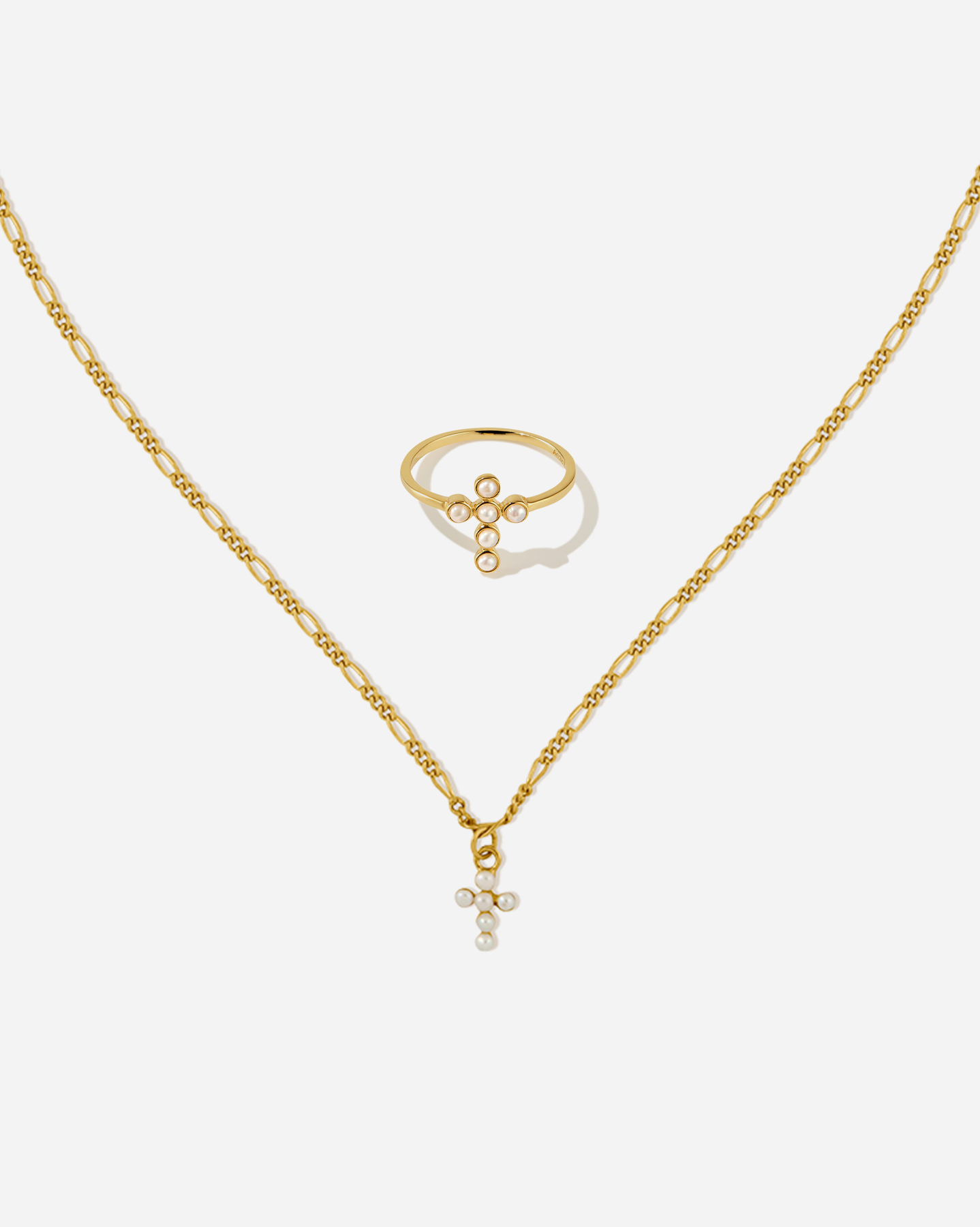 BRUNA The Label Sets 18k Gold Vermeil / 52 Saint-Savin Pearl Set