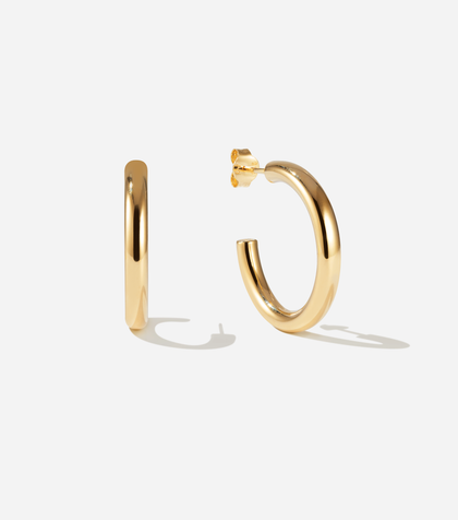 BRUNA The Label Earrings 14k Massivgold Saint-Tropez 14k Gold Hoops