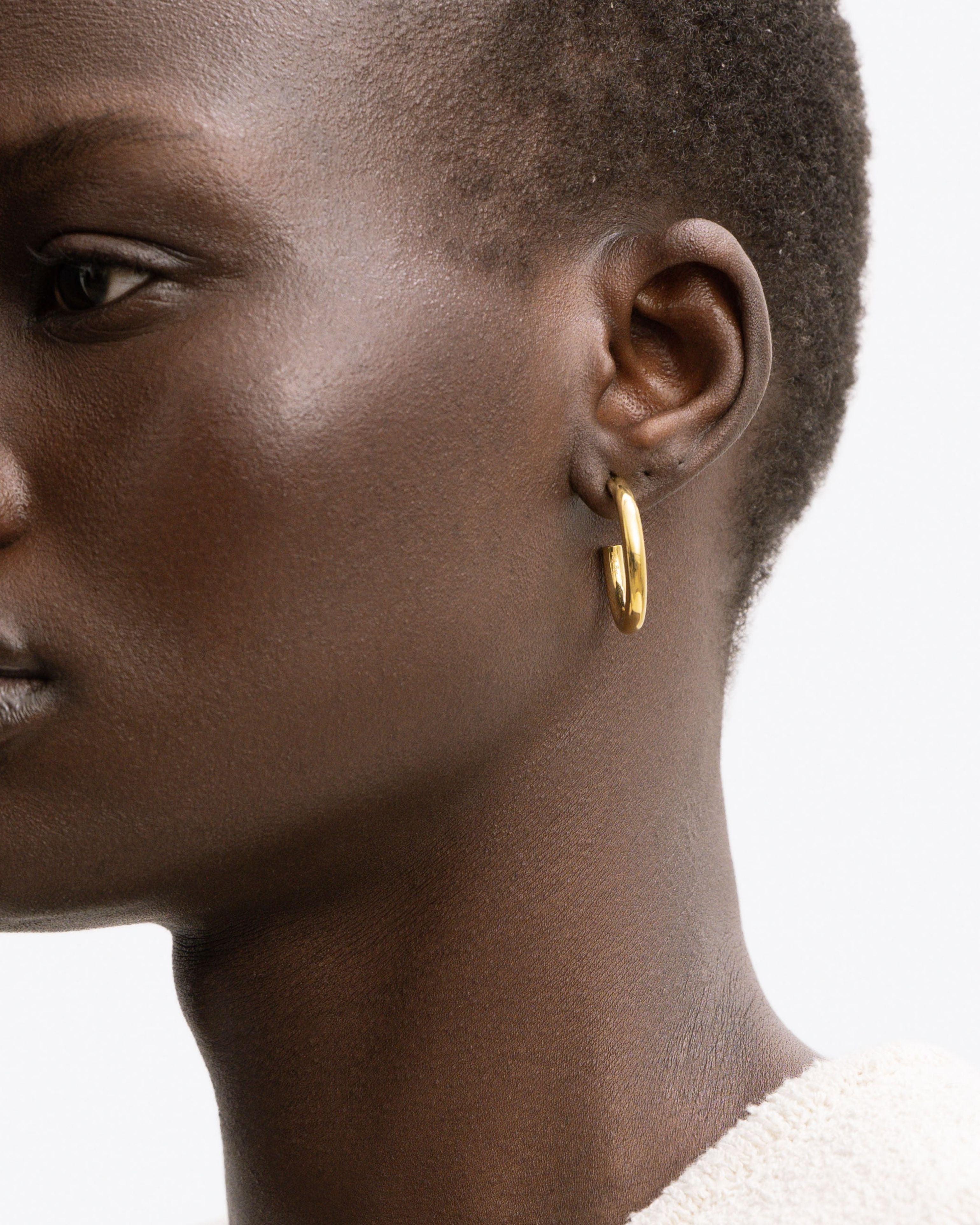 BRUNA The Label Earrings Saint-Tropez 14k Gold Hoops