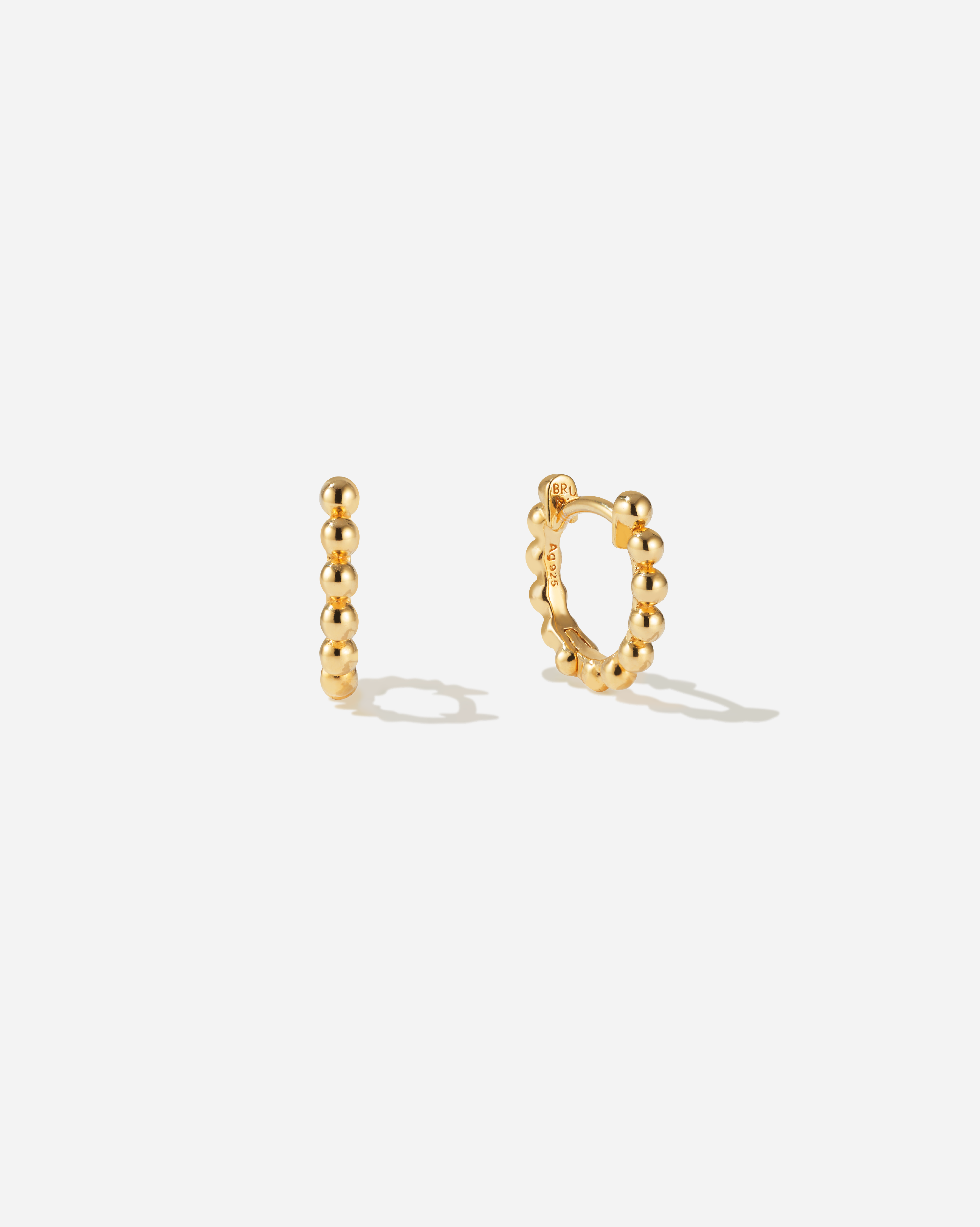 Bruna The Label Earrings 18k Gold Vermeil / No Gems Samos Hoops