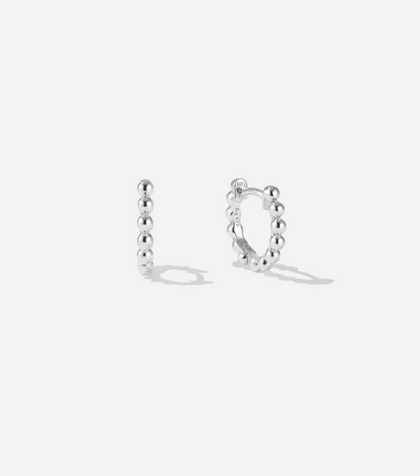 Bruna The Label Earrings 925 Sterling Silber / No Gems Samos Hoops