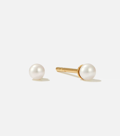 BRUNA The Label Earrings 14k Massivgold / Perlen Scilla Studs