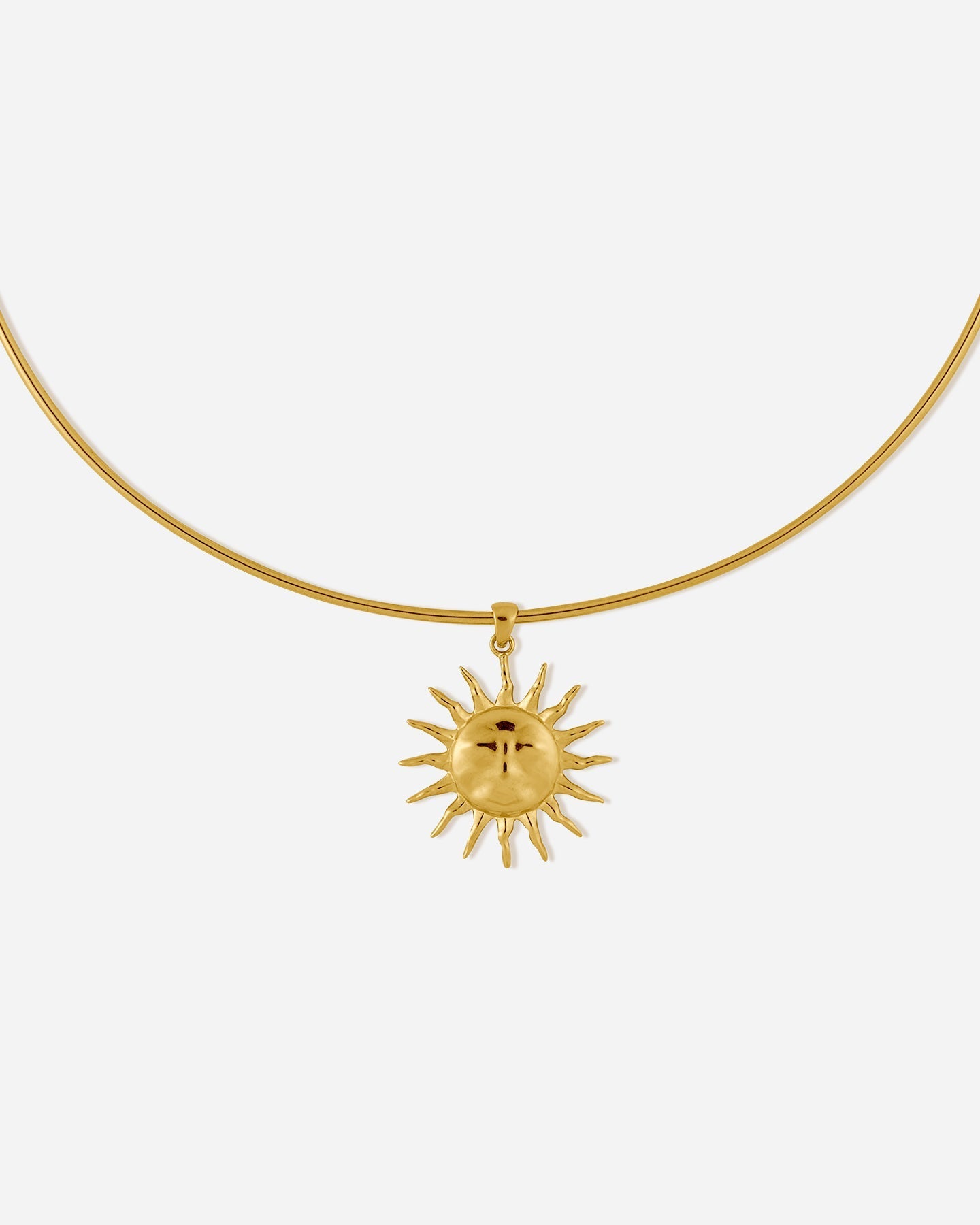 Bruna the Label 18k Yellow Gold Vermeil Solana Sun Necklace good Set