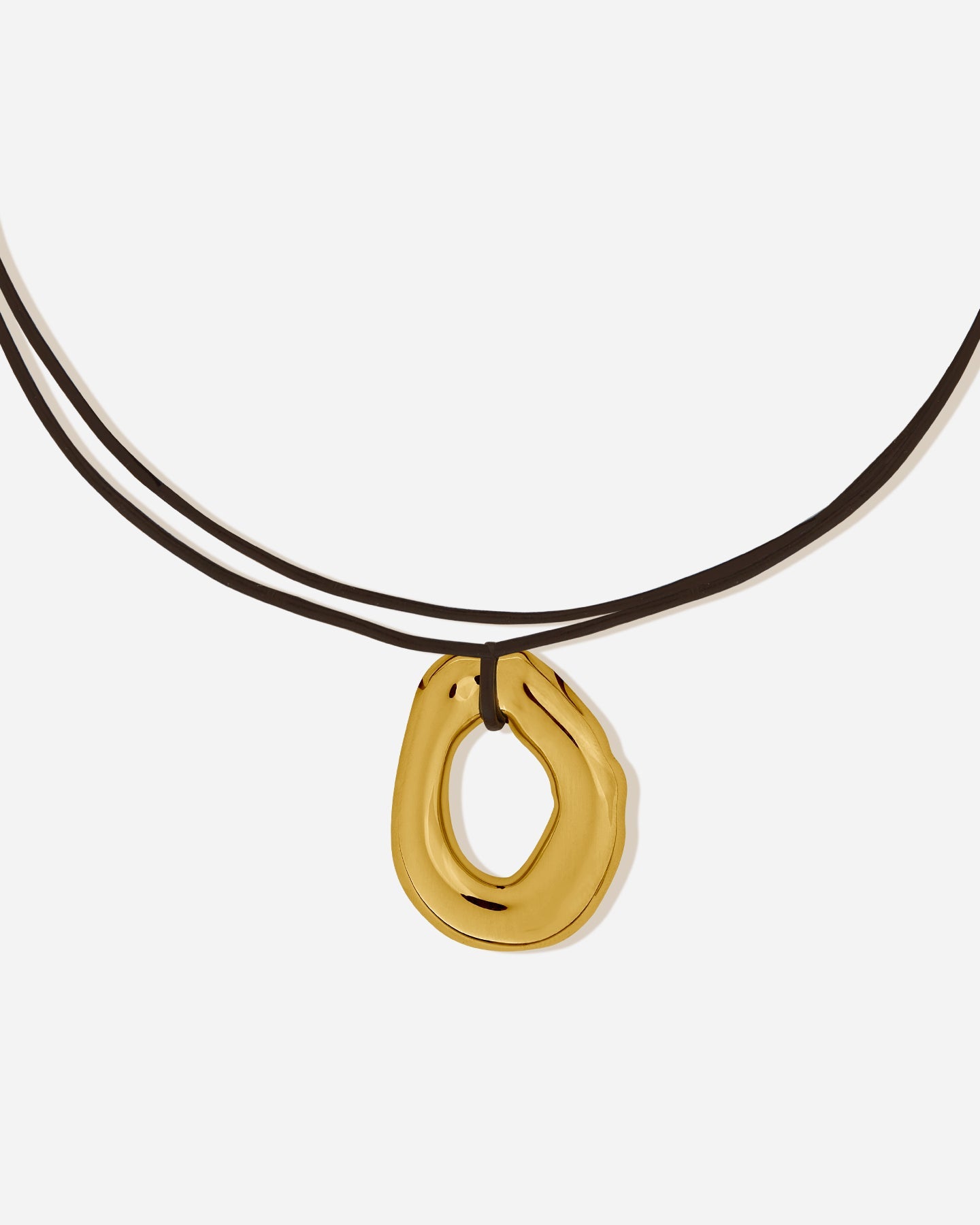 Bruna The Label Necklace 18k Gold Vermeil Symbiose Cord Necklace