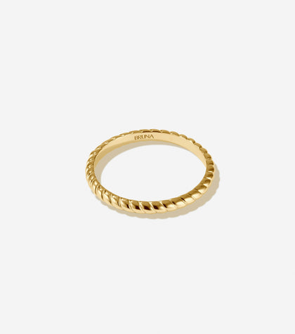 BRUNA The Label Ring 14k Massivgold / 52 Tuscany 14k Gold Ring