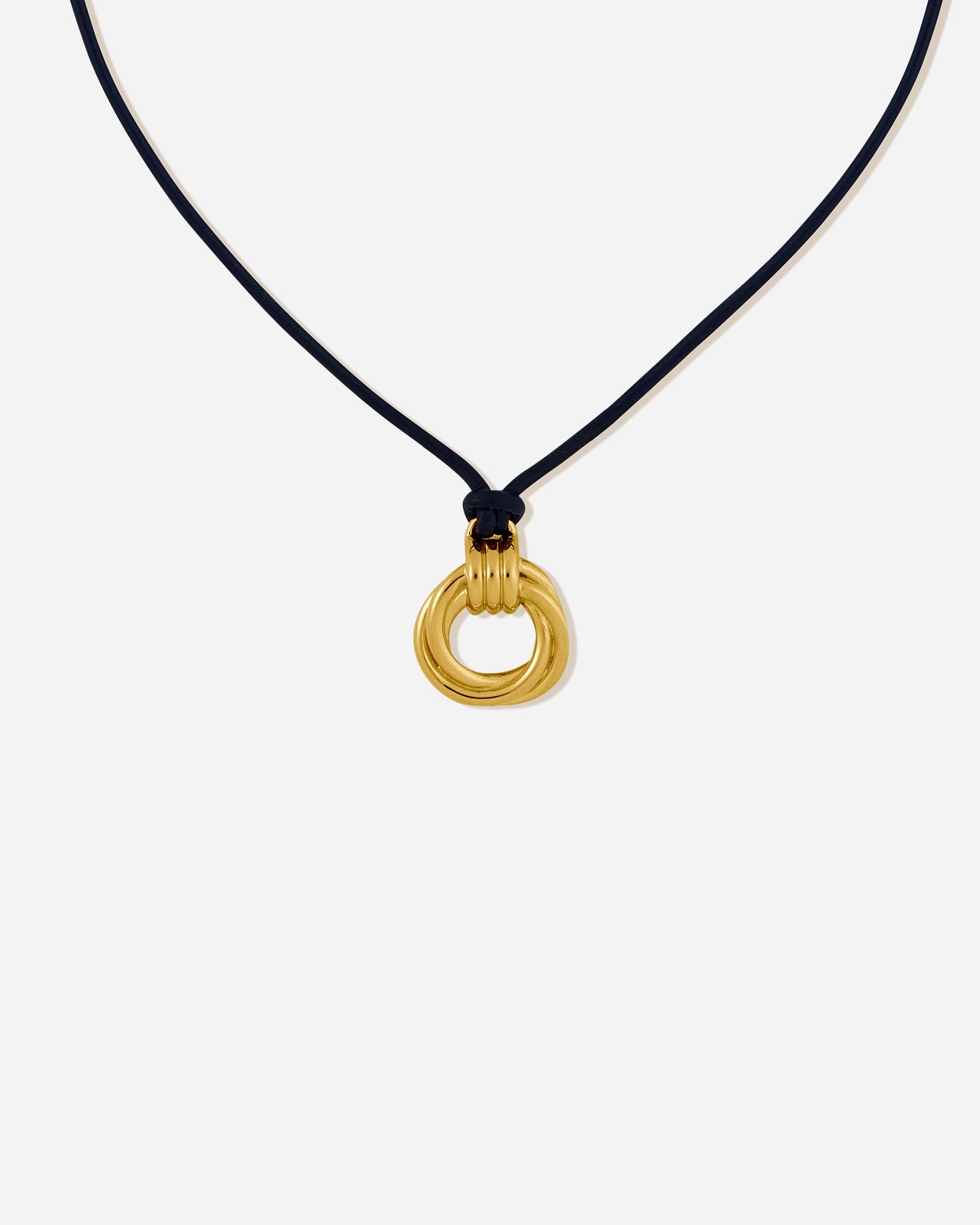 BRUNA The Label Necklace 18k Gold Vermeil Tuscany Loop Cord Necklace