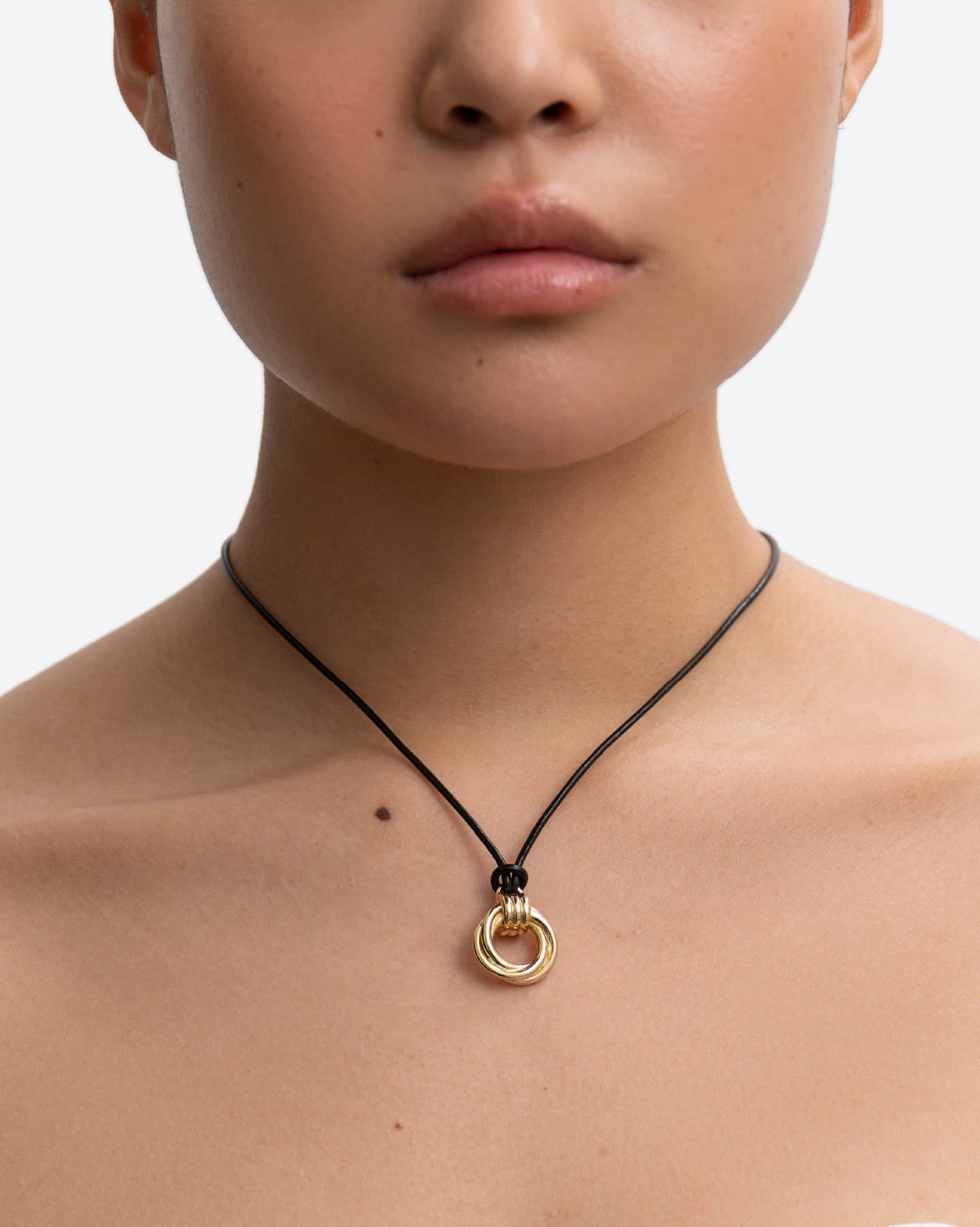 BRUNA The Label Necklace 18k Gold Vermeil Tuscany Loop Cord Necklace